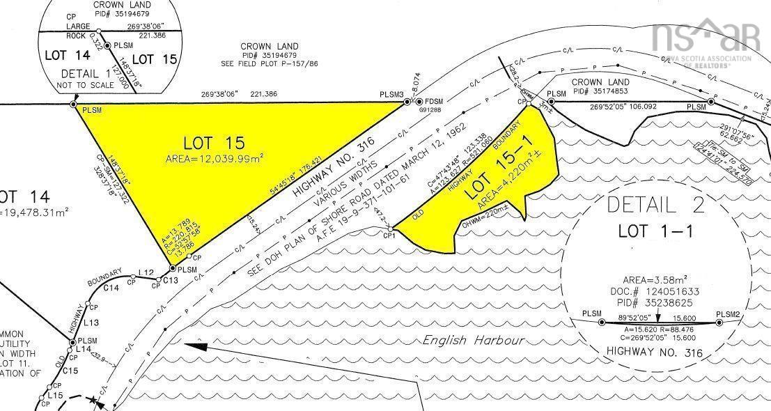 $110,000.00: Lots 15&15-1 Hwy 316 (English Hbr), Cole Harbour