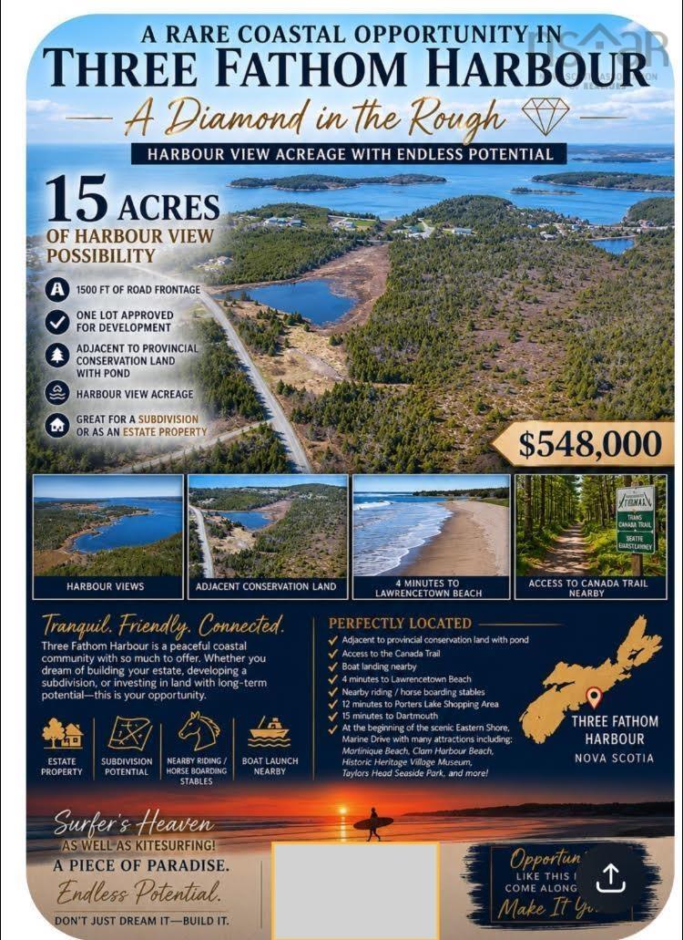 B2 Three Fathom Harbour Road, Three Fathom Harbour, NS (MLS 202519261)