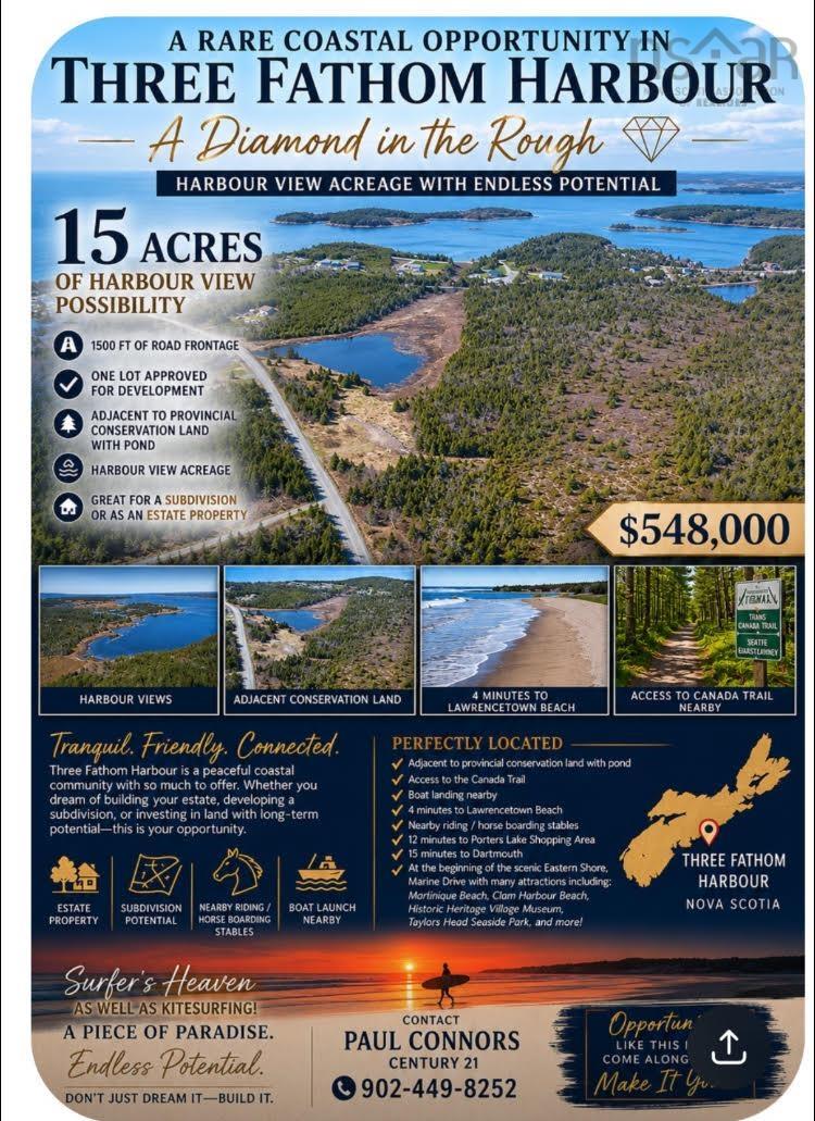 B2 Three Fathom Harbour Road, Three Fathom Harbour, NS (MLS® 202519261)
