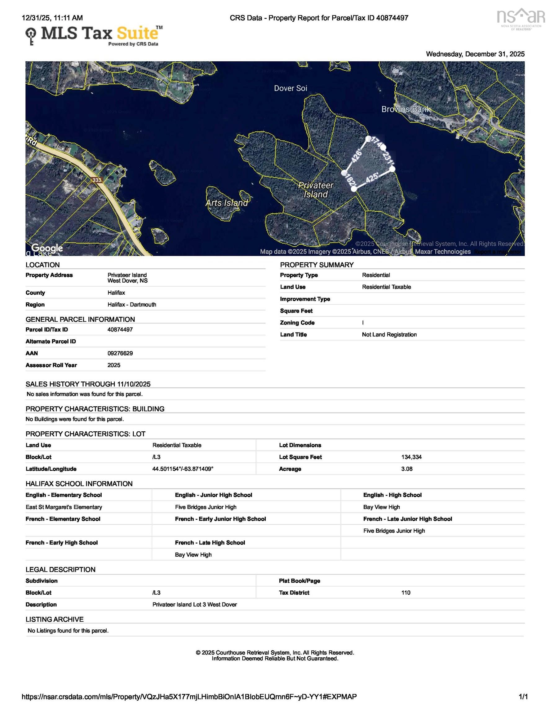 2&3 Privateer Island, West Dover, NS (MLS 202529770)