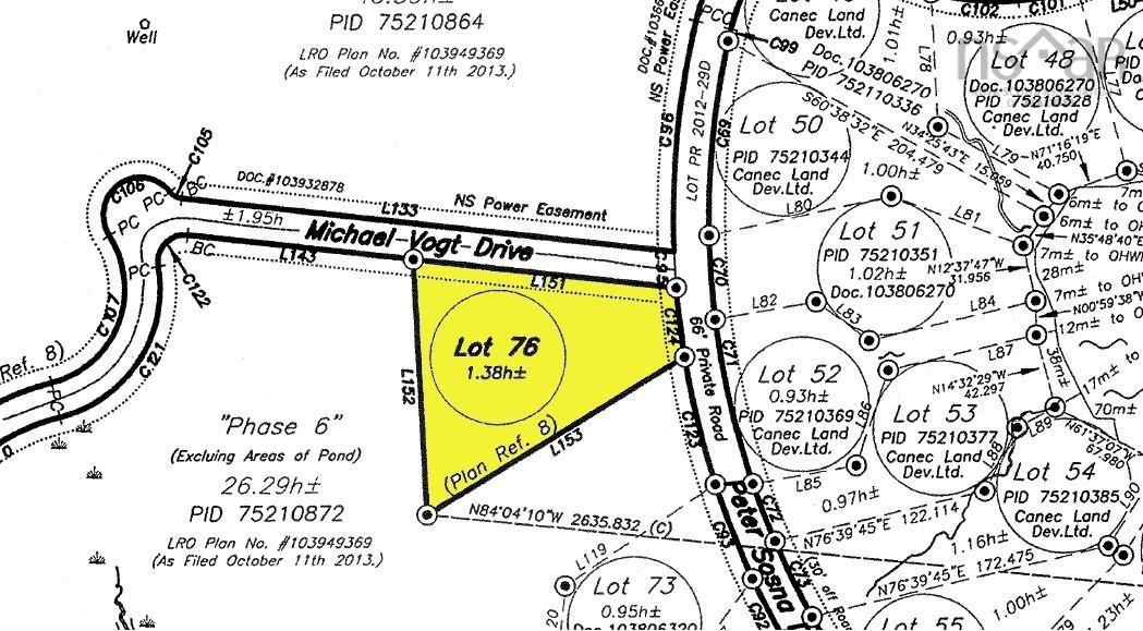 $49,000.00: Lot 76 Peter Sosna Dr., Hay Cove