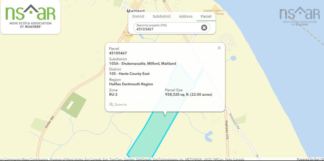 $129,000.00: 22 acre 215 Highway, Maitland