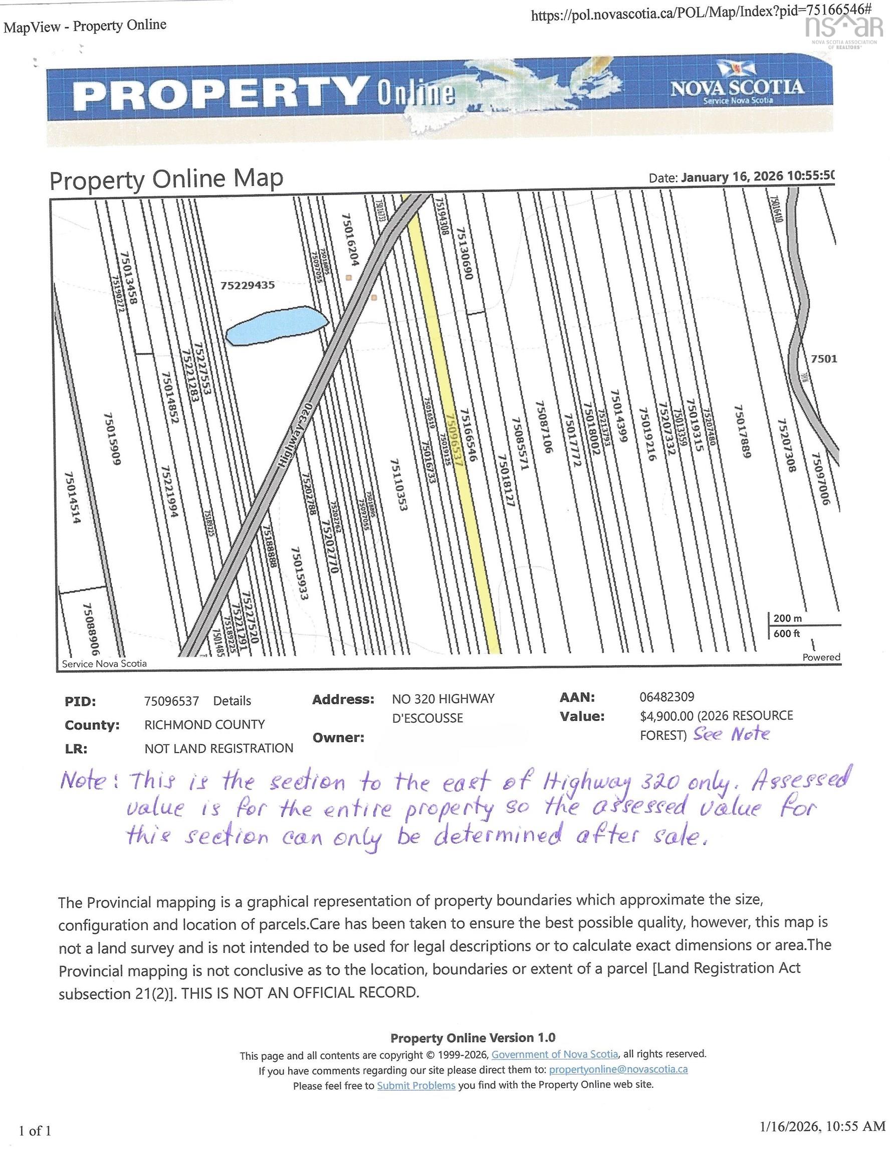 $15,000.00: 320 Highway, D'Escousse