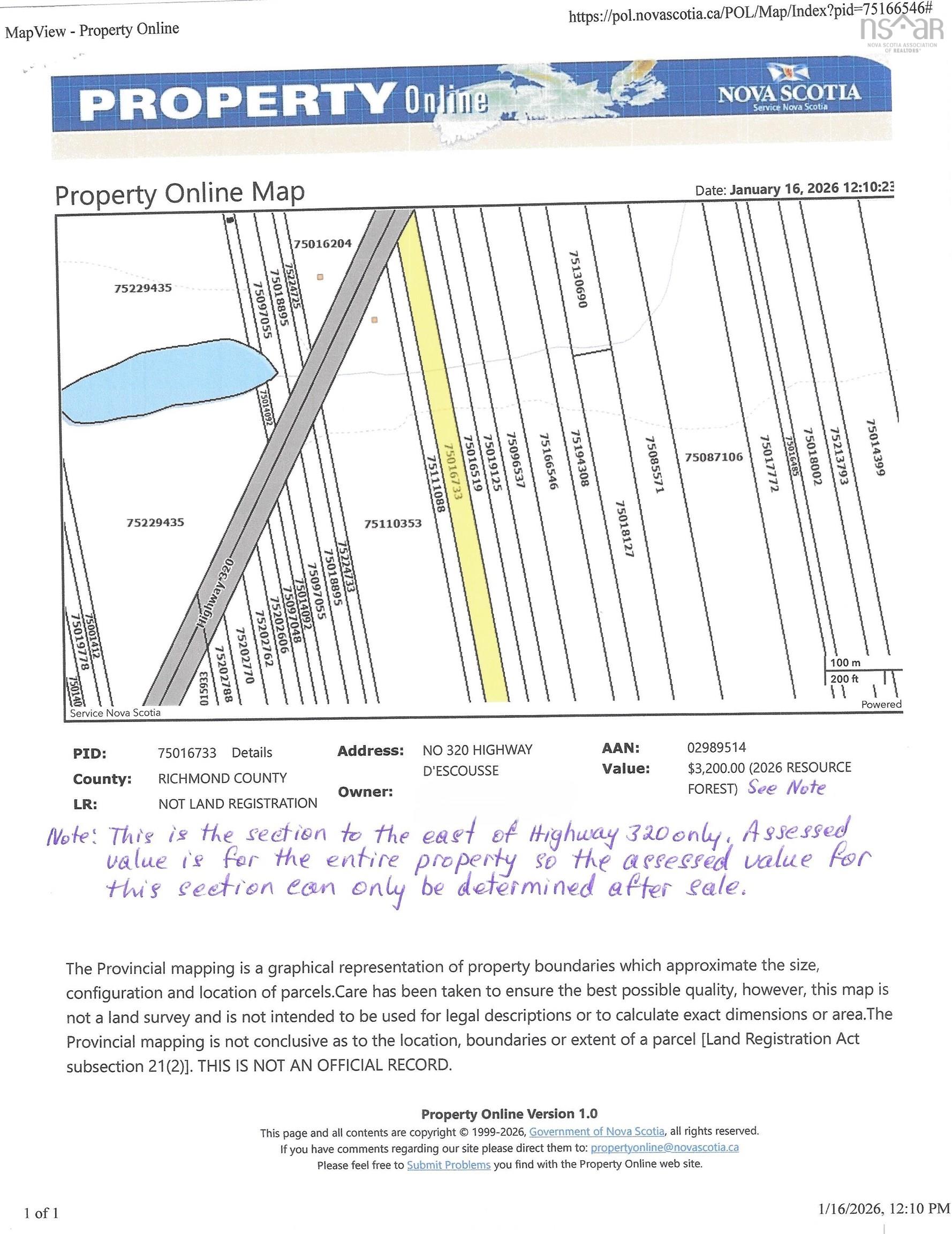 $20,000.00: 320 Highway, D'Escousse