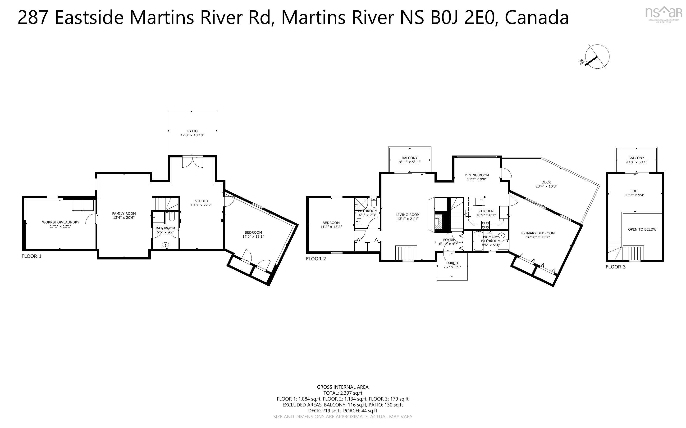 $995,000.00: 287 East Side Martins River Road, Martins River