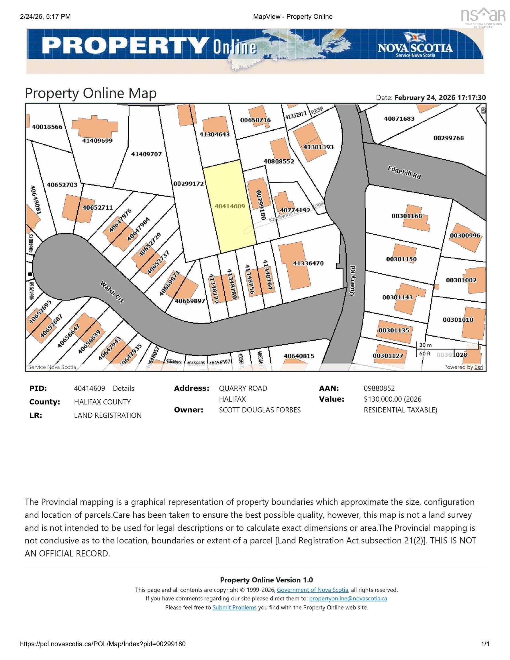 Lot Knollwood Lane, Halifax, NS (MLS 202603332)