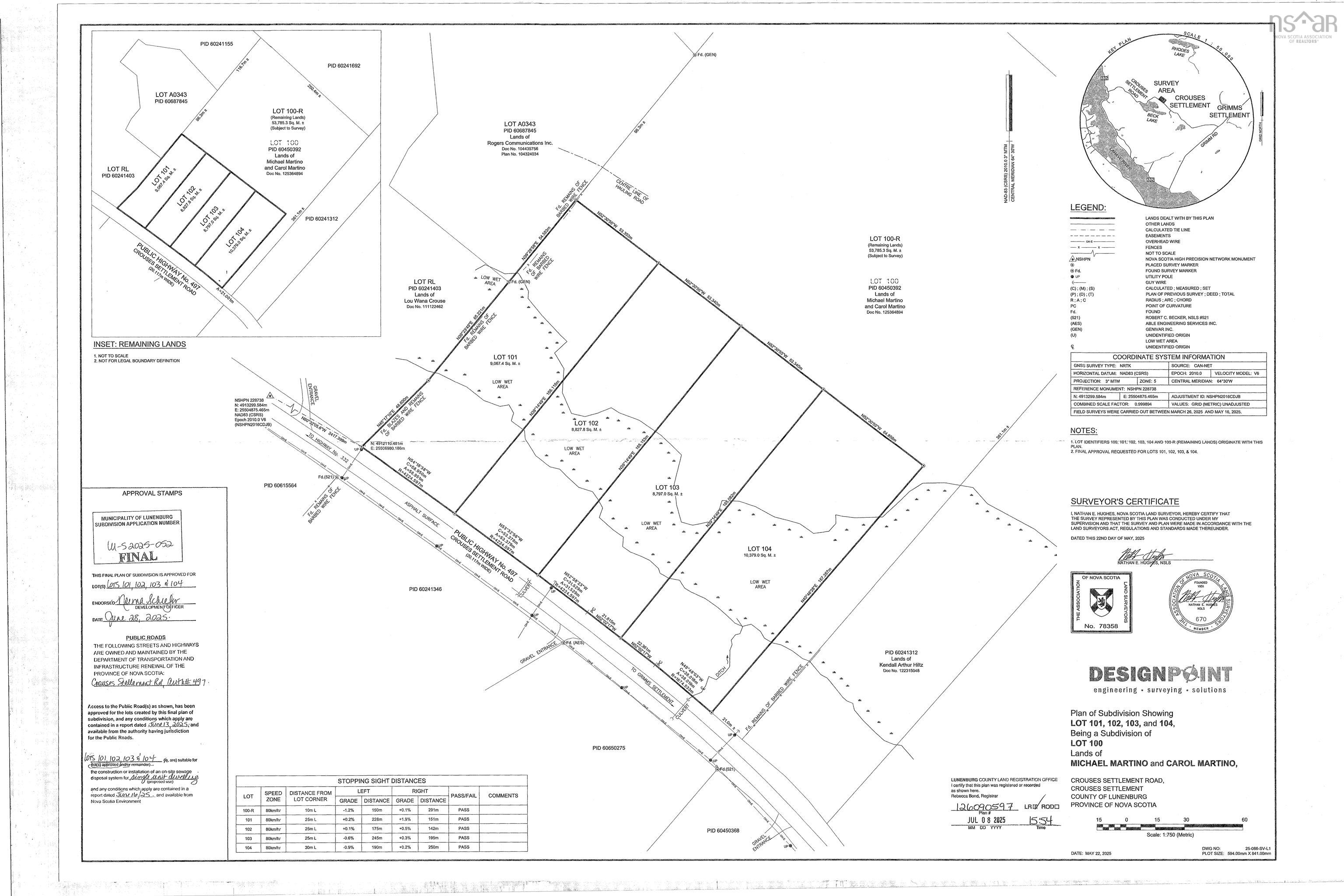 $79,000.00: LOT 100-R CROUSES SETTLEMENT Road, Crouses Settlement