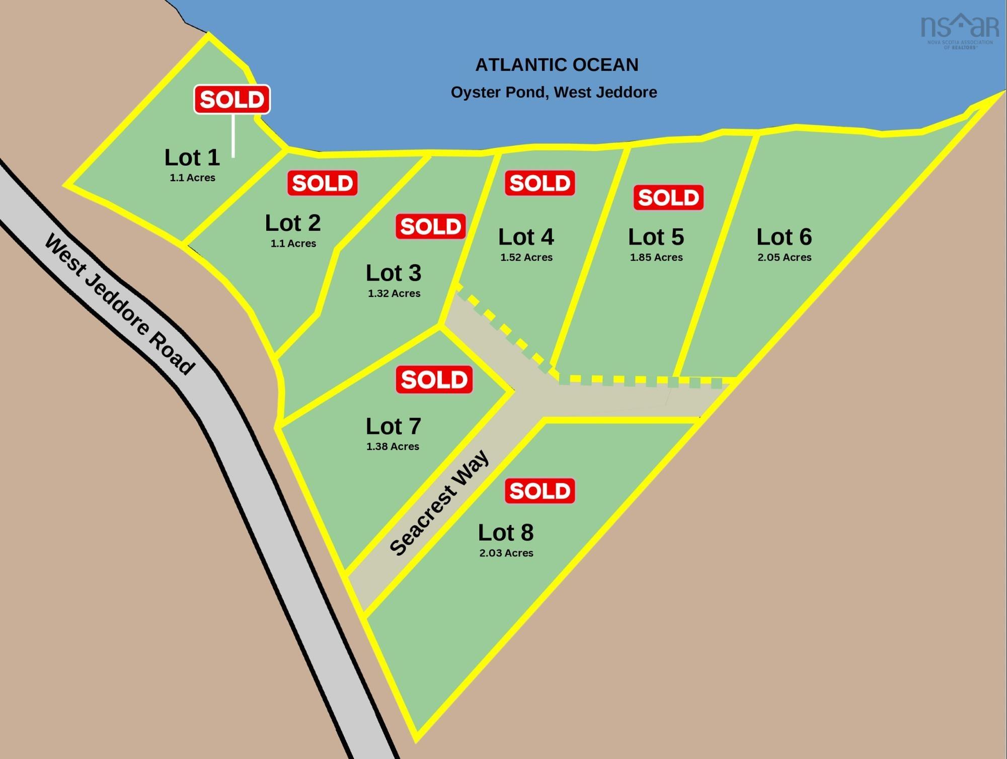 $155,000.00: Lot 6 Seacrest Way, West Jeddore