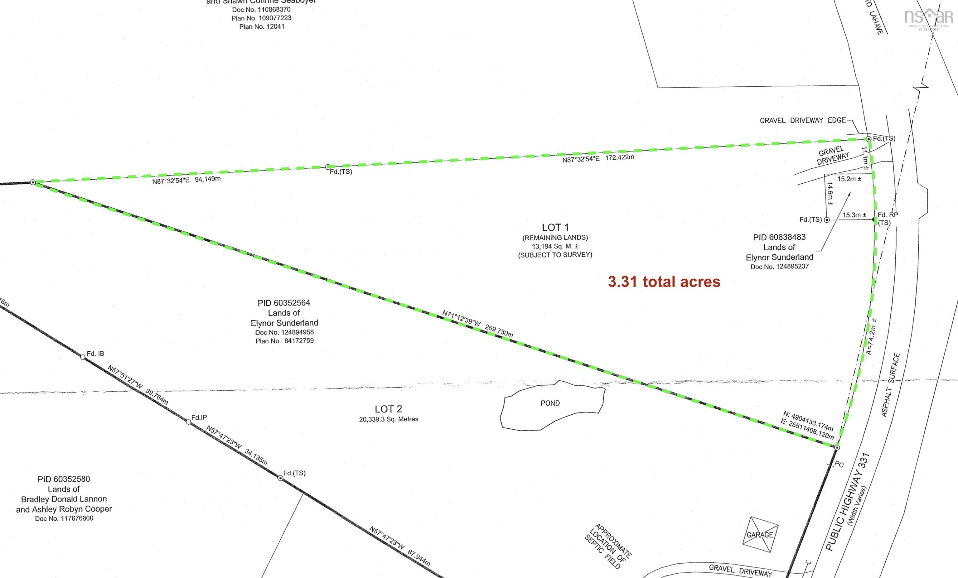 $129,000.00: Lot 1 Highway 331, Dublin Shore