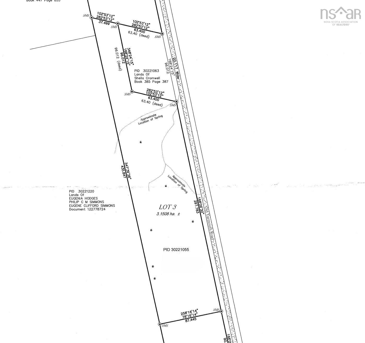 $29,000.00: Lot 3 Old Yarmouth Road, Weymouth Falls