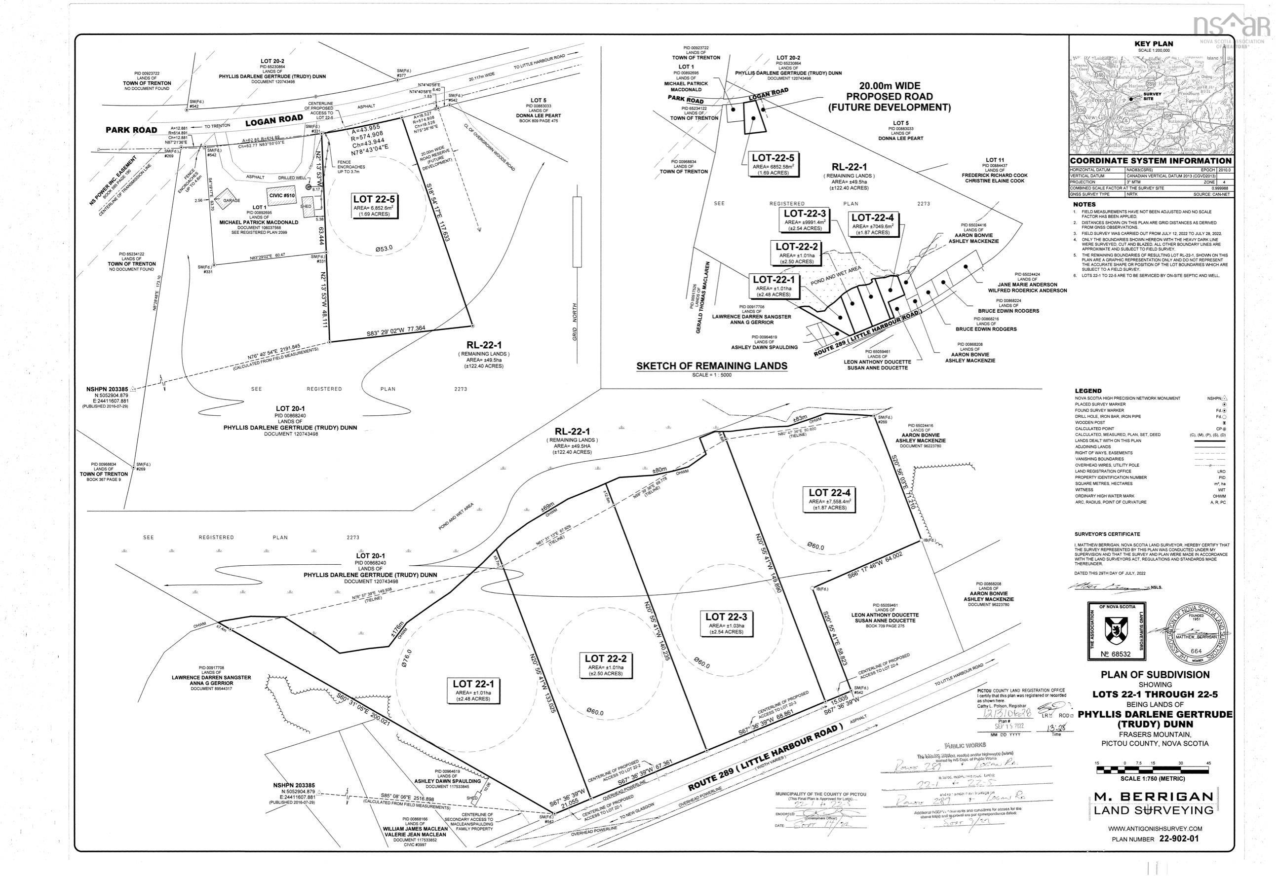 $39,900.00: Lot 22-4 Little Harbour Road, Frasers Mountain