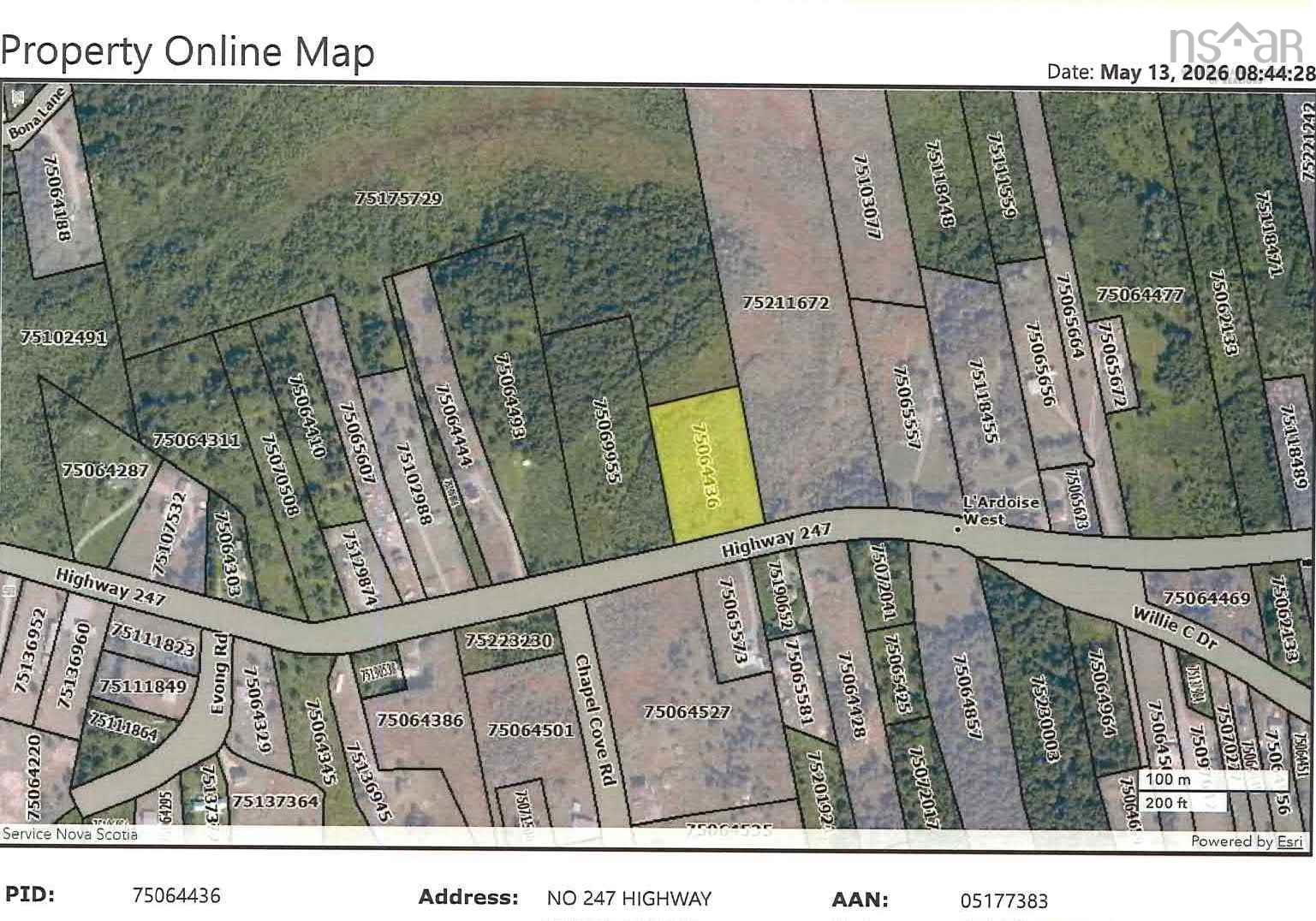 $21,000.00: Highway 247, West L'ardoise