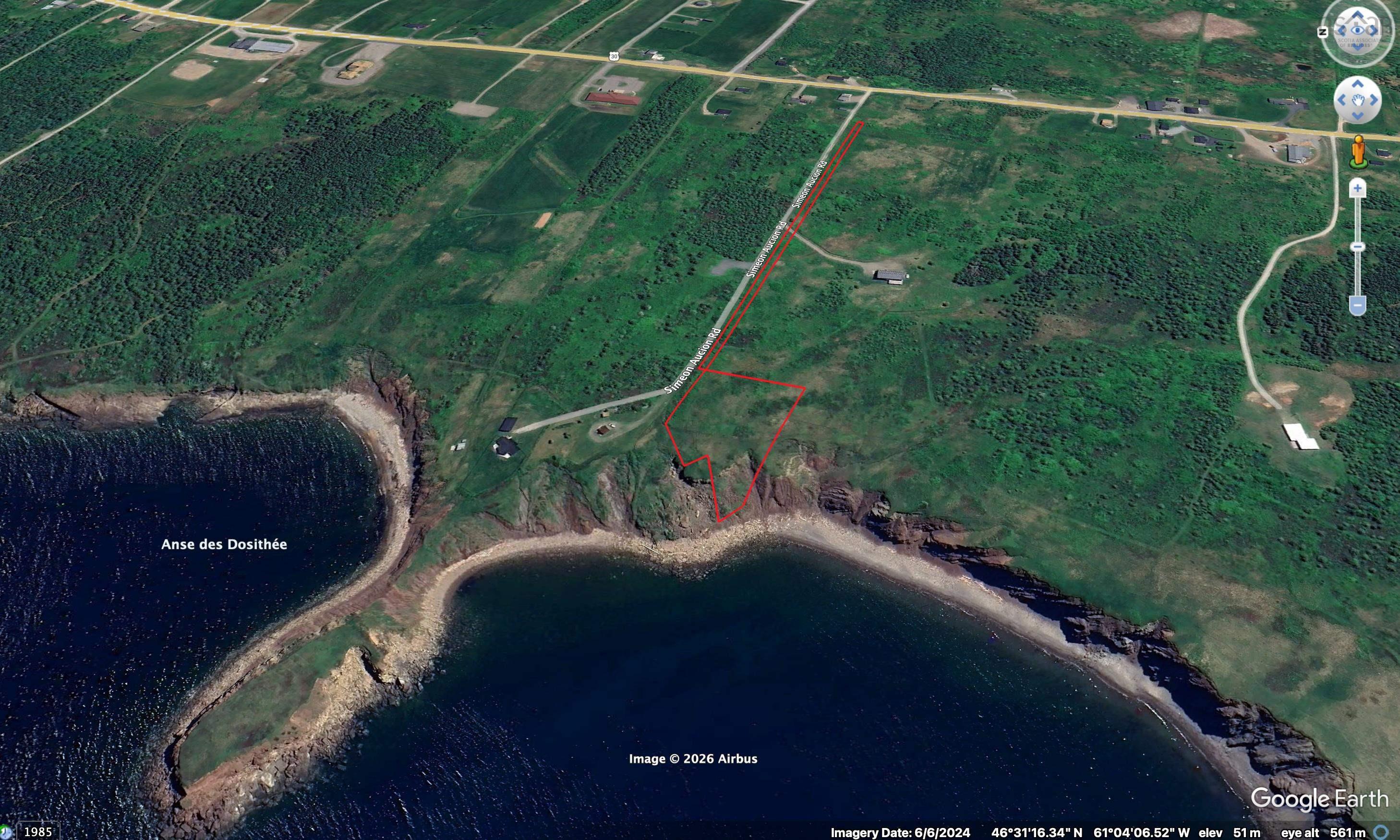 $125,000.00: Lot1A CHEMIN SIMEON AUCOIN Road, St. Joseph du Moine