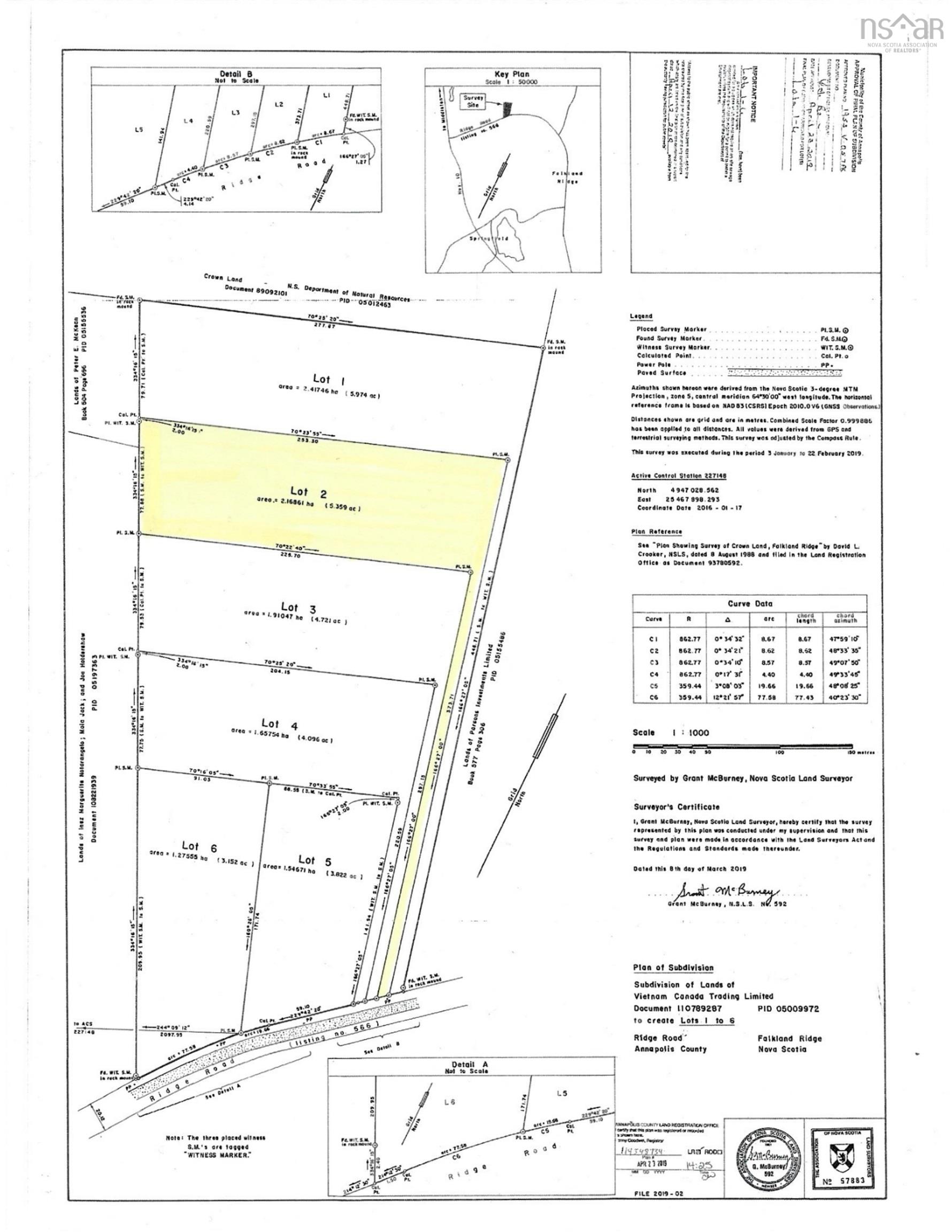 $30,000.00: LOt 2 Ridge Road, Falkland Ridge