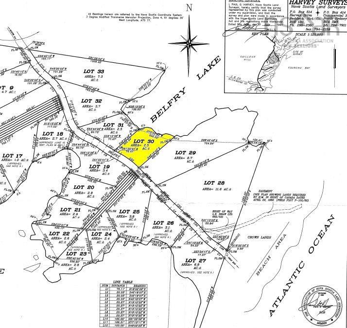 $52,000.00: Lot 30 Belfry Lake Road, Gabarus Lake