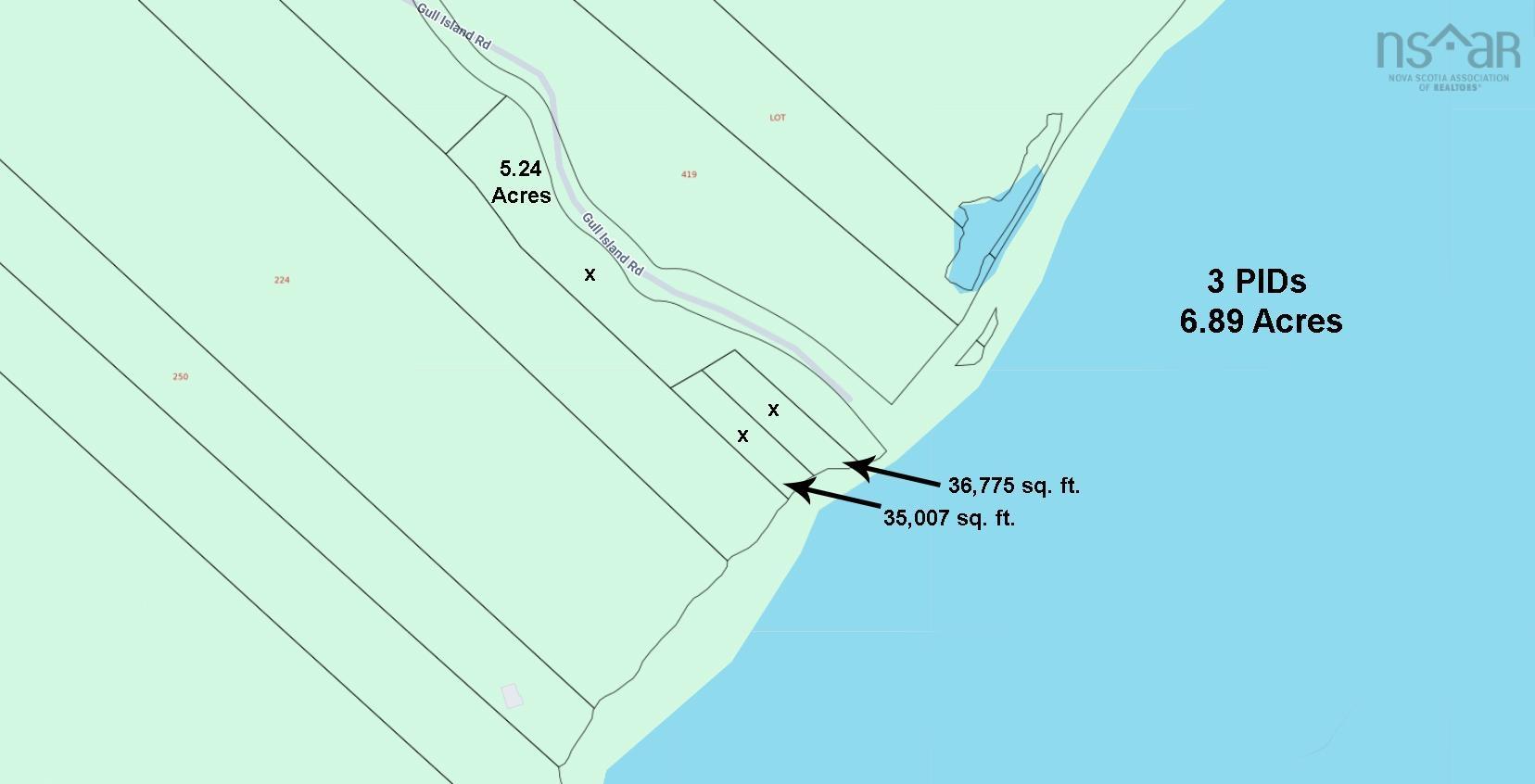 $249,000.00: Acreage (3 PIDs) Gull Island Road, White Point
