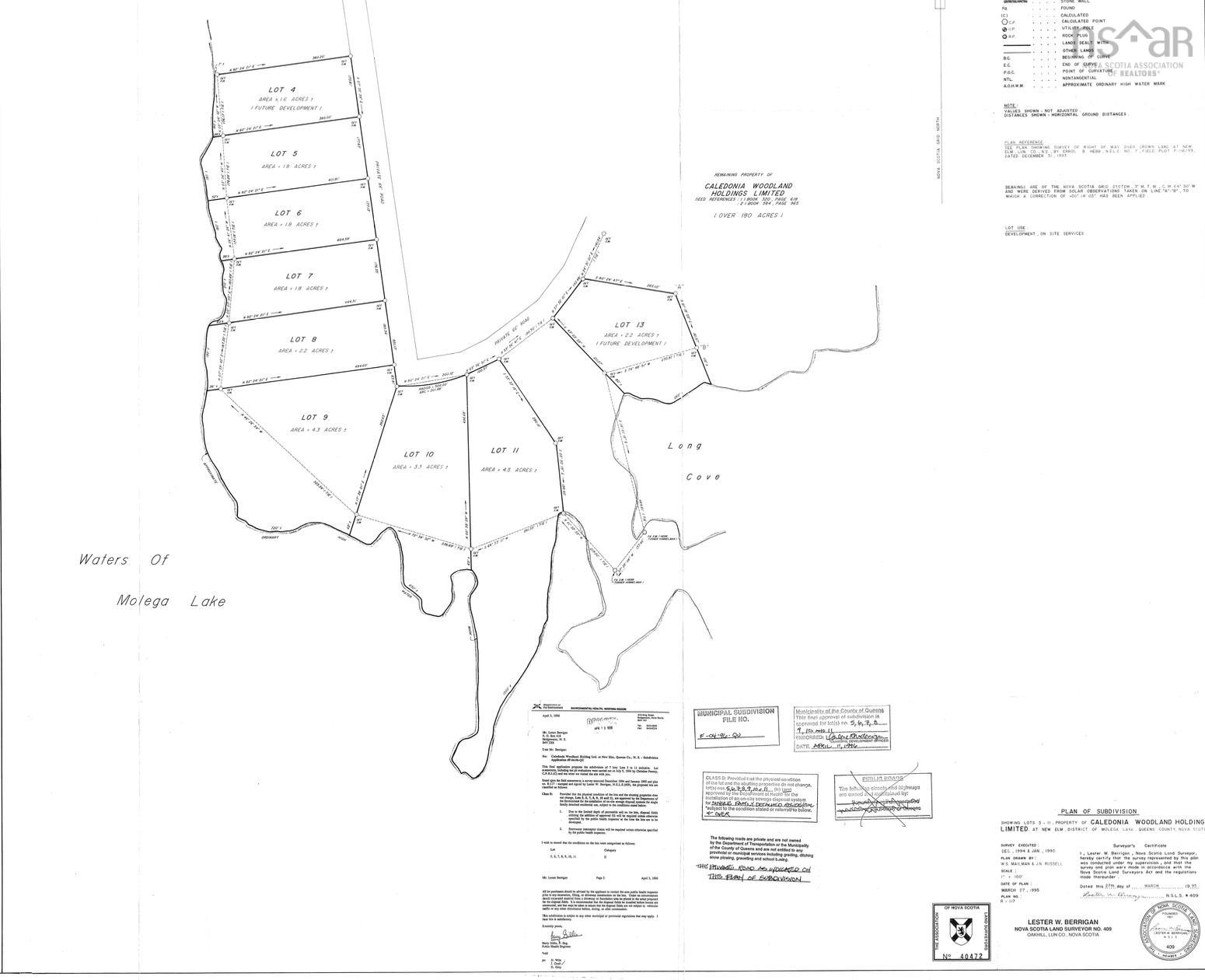 $185,000.00: Lot 10 Molega Lake, Molega
