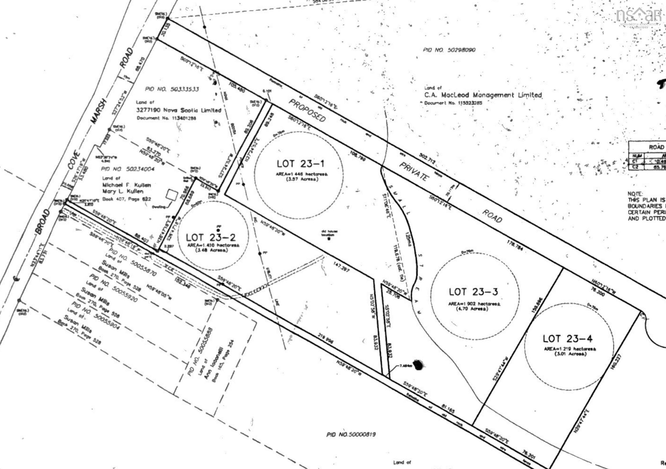 $299,000.00: Lot 23-1, 23-2 49 5105 Road, Broad Cove Marsh