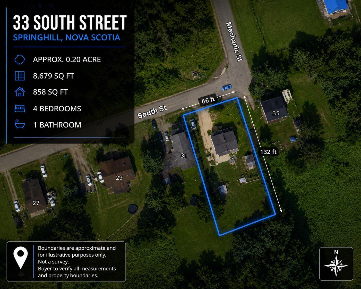 $44,900.00: 33 South Street, Springhill
