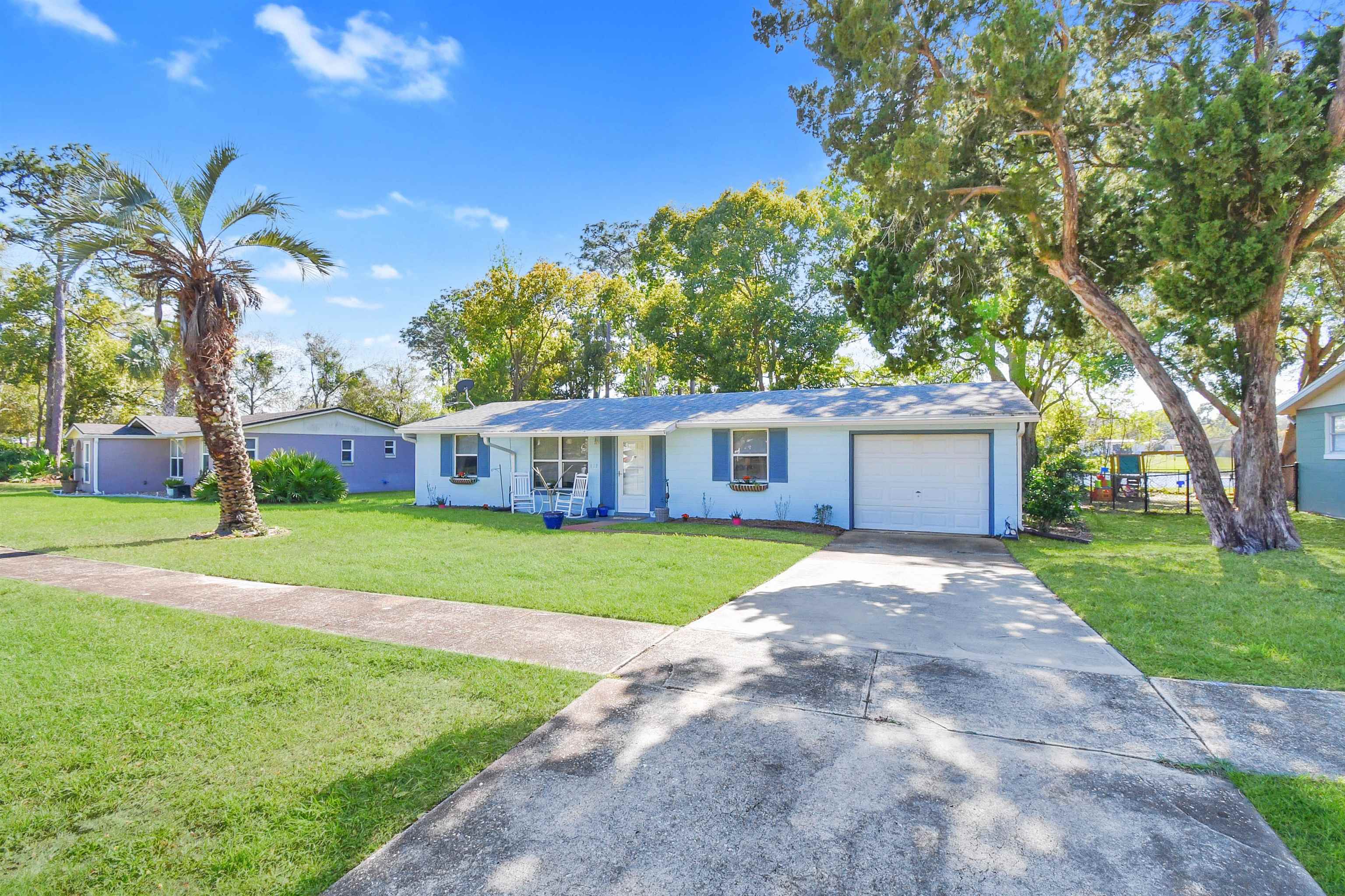 NOTE: Carpet flooring throughout the home has been recently updated to Luxury Vinyl Plank (LVP). New photos reflecting the updated flooring will be available soon.  Enjoy peaceful waterfront living on Holiday Lake in Saint Augustine Shores with stunning lake, park, and sunset views. This unique home features two primary bedrooms with private baths, an upgraded kitchen with new appliances including washer and dryer, and a newly remodeled sunroom with 180 water views through new windows, sliding door, and exterior door. The property also includes a fenced backyard with aluminum fencing, perfect for pets while still preserving the beautiful lake views. Conveniently located near shopping, dining, parks, golf, and the beaches of St. Augustine.  ADDITIONAL BONUS ROOM/OFFICE! STUNNING sunset, lake and park views! Located on Holiday Lake in Saint Augustine Shores, this home comes with TWO Primary bedrooms & baths. Artist studio with 3rd bedroom potential has both water views & private entryway