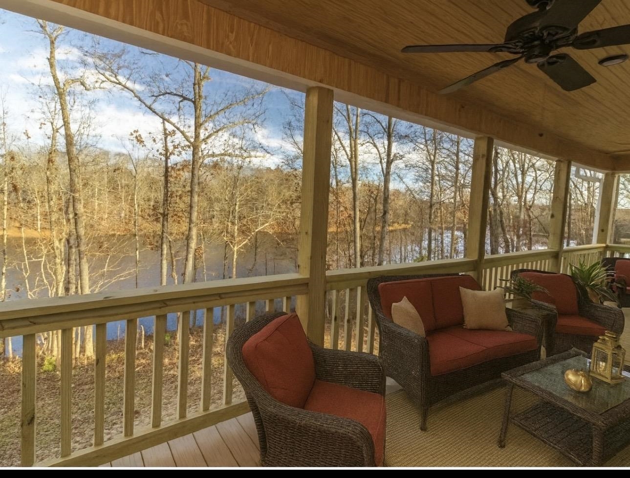 NEW CONSTRUCTION VINYL HOME on a beautiful 1-acre lot overlooking the tranquil lake. This 3 bedroom, 2.5 bath home features a vaulted LR with a stunning rock fireplace, and a gorgeous kitchen complete with quartz countertops and a spacious pantry. The primary suite offers a generous 9x12 walk-in closet and a luxurious bath with a tiled shower, soaker tub, and double sinks. Split floor plan for added privacy. Enjoy outdoor living on the covered back porch overlooking the lake. The property extends to the lake to provide access to it. Double garage w/concrete driveway and a professionally landscaped yard completes the property. Call and have Christmas in your new home. Owner Agent