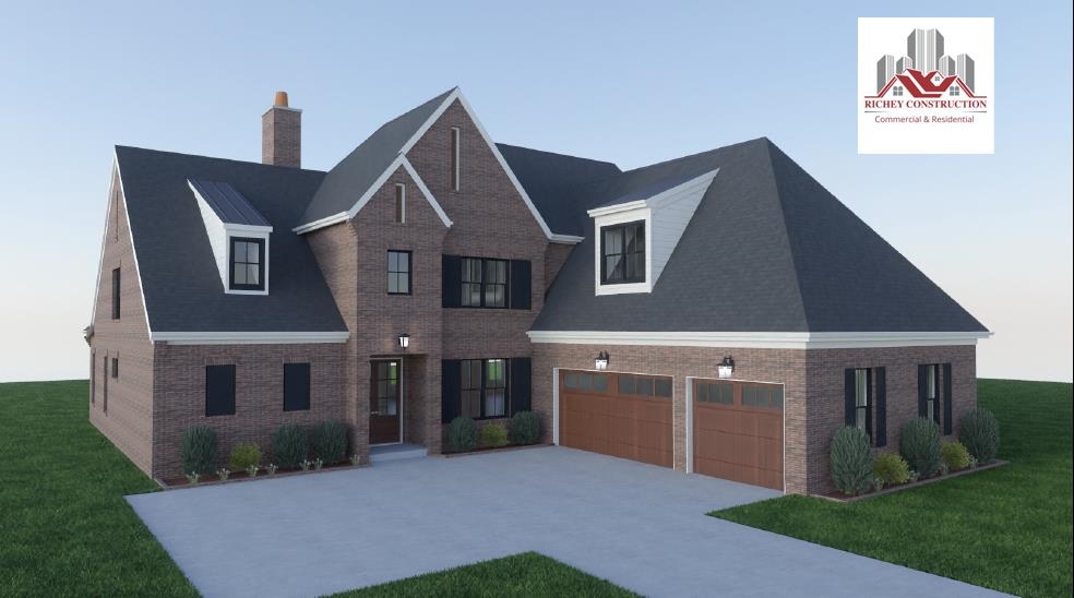 Estimated Completion June 2026. $15,000 BUILDER BONUS being offered for a limited time. SEE VIRTUAL TOUR for more information. Final construction of any residence being built may vary from plans or specifications shown unless otherwise agreed in a final purchase and sale agreement.  Wellington Place Subdivision is an exclusive new luxury residential development situated in the serene town of Oakland, TN.  Located just 25 minutes from the Blue Oval City Ford Plant and 14 minutes I269 @ US 64, Wellington Place gives you affordable luxury living in a conveniently located community off Tomlin @ US 64. Wellington Place will have a total of 41 homes with multiple floor plans. The Richey I includes standard features such as 3-car garage, hybrid insulation, custom cabinets and custom primary bedroom walk-in closets with an expandable gameroom/bonus room.  Our homes have very little maintenance due to the all brick design, fiberglass insulated doors and Low E insulated windows.