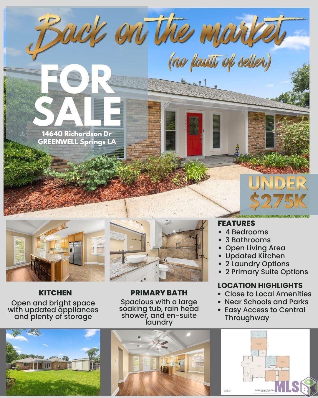 14640 RICHARDSON DR, Greenwell Springs, LA 70739
