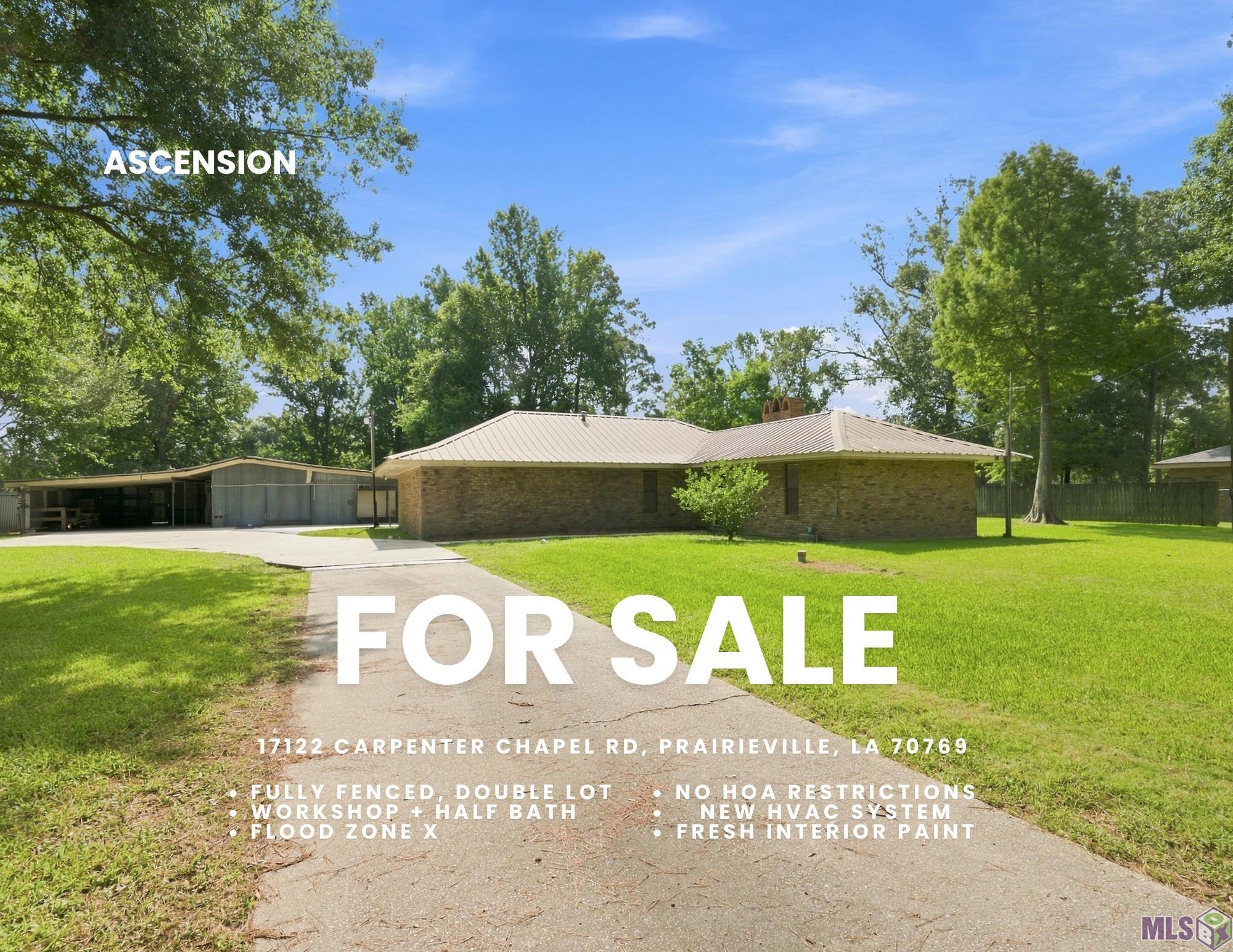 17122 CARPENTERS CHAPEL RD, Prairieville, LA 70769
