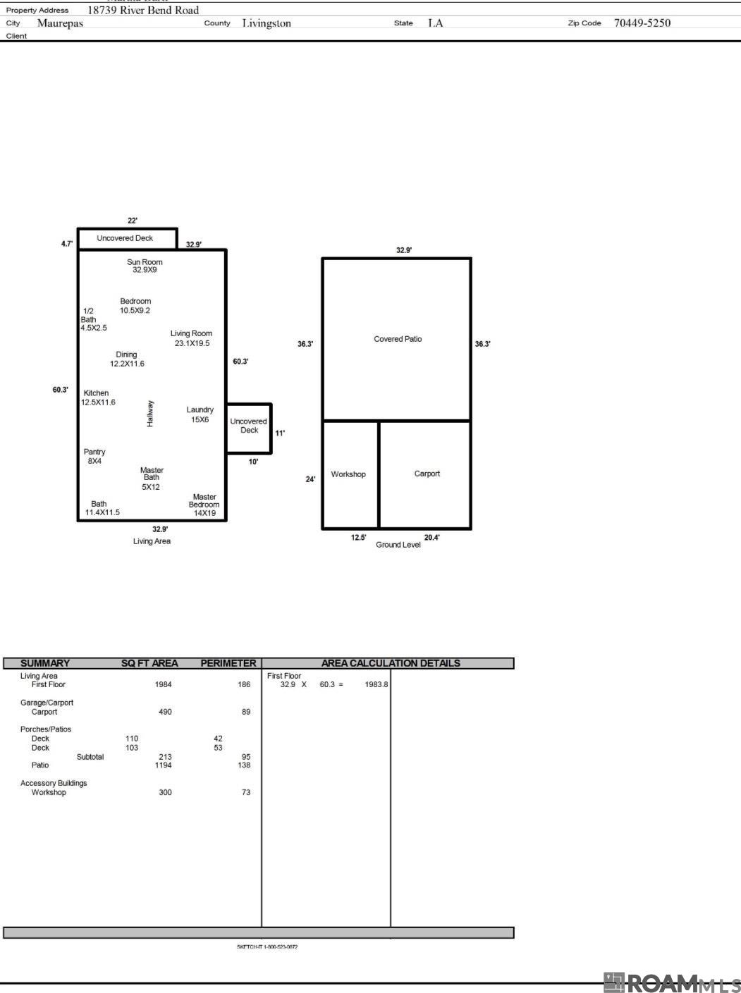 18739 River Bend Rd, Maurepas, LA, 70449