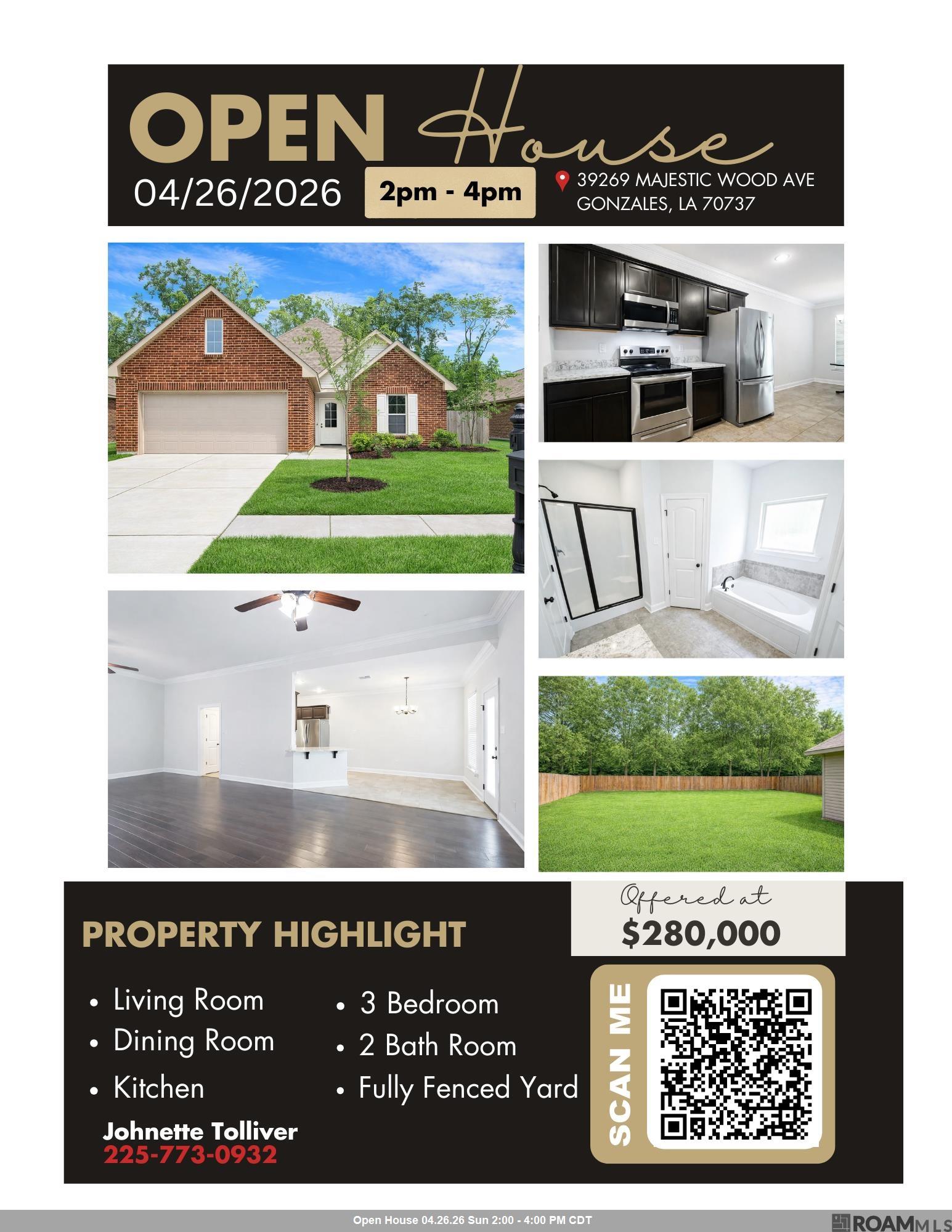 39269 Majestic Wood Ave, Gonzales, LA, 70737