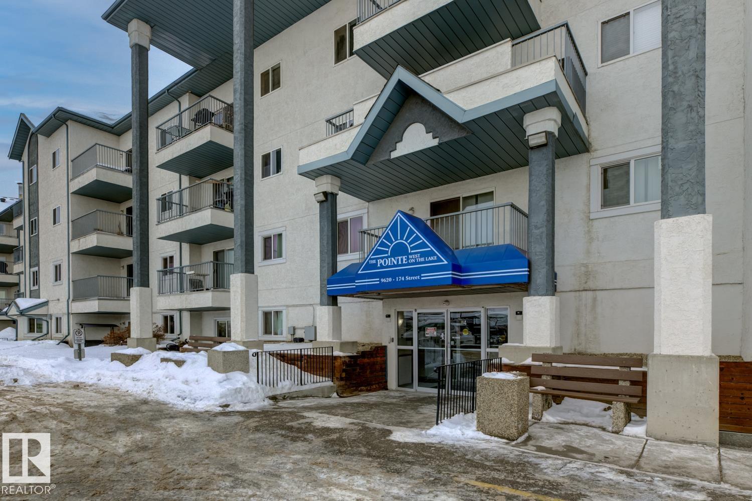 Fantastic opportunity for first time home buyers, professionals or investors in a prime Terra Losa location. Before your viewing, take a moment to stroll around the scenic, peaceful pond behind the building and explore the amenities located just across the street?then come see this unique and rare two-bedroom, two-bathroom condo. With low condo fees and a distinctive layout, this home offers the perfect balance of lifestyle and value.  The Layout features excellent separation of space with bedrooms on opposite sides of the unit and a large central living room, ideal for privacy or a home office set-up. Each bedroom has access to its own 4-piece bathroom, including a private ensuite. Efficient open floor plan with good-sized bedrooms and a bright living area that opens to a north-facing balcony. Steps to every imaginable convenience including medical offices, groceries, shopping, restaurants, public transit, and walking distance to West Edmonton Mall. Well maintained and affordable.