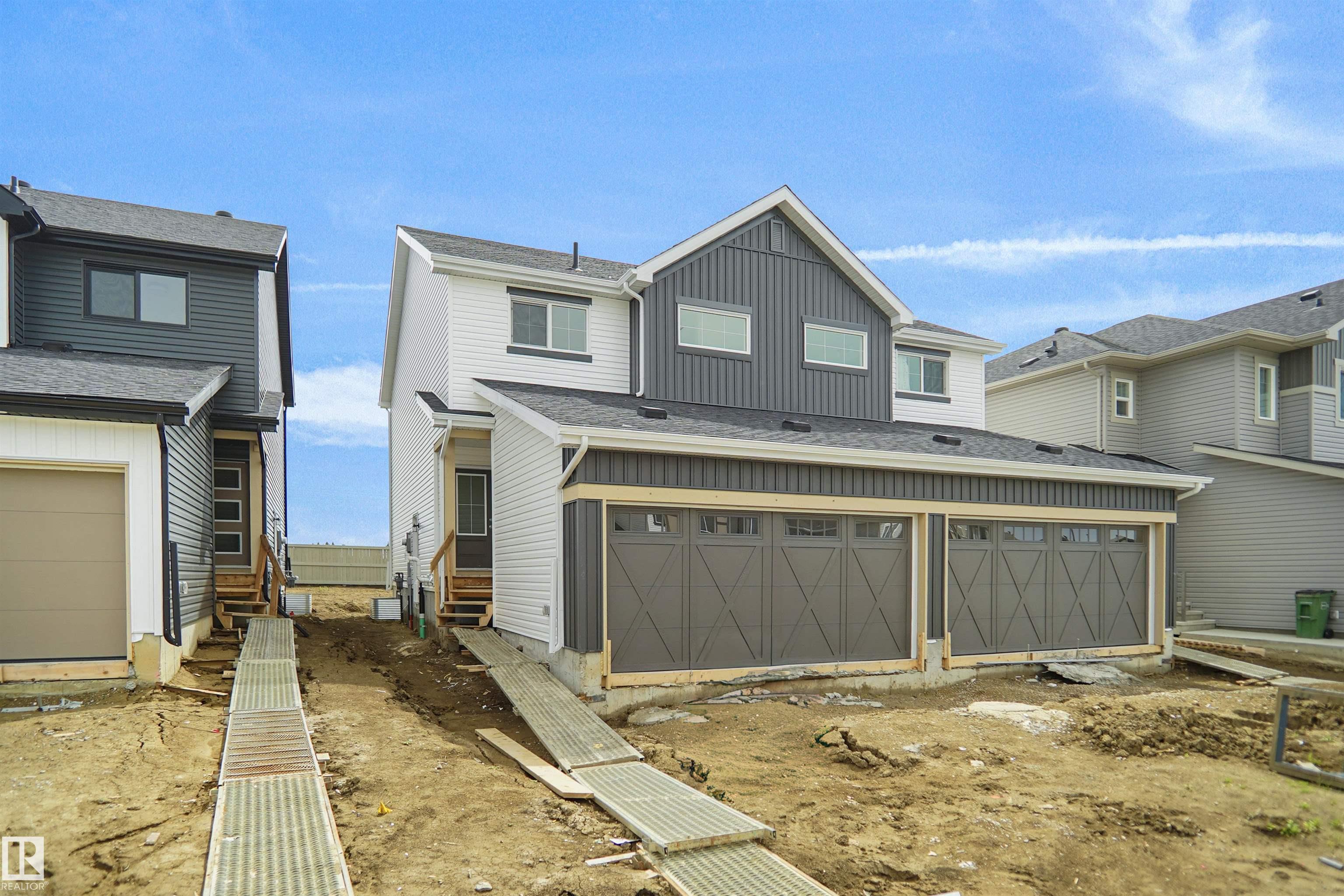 Welcome to the ?Aspire? built by the award-winning builder Pacesetter Homes. This is the perfect place and is perfect for a young couple of a young family. Beautiful parks and green space through out the area of Meadowview. This 2 storey single family attached half duplex offers over 1400+sqft, includes Vinyl plank flooring laid through the open concept main floor. The kitchen has a lot of counter space and a full height tile back splash. Next to the kitchen is a very cozy dining area with tons of natural light, it looks onto the large living room. Carpet throughout the second floor. This floor has a large primary bedroom, a walk-in closet, and a 3 piece ensuite. There is also two very spacious bedrooms and another 4 piece bathroom. Lastly, you will love the double attached garage and the side separate entrance perfect for future basement development. ***Home is under construction the photos shown are of the show home colors and finishing's will vary, should be completed by August 20  2026 ***