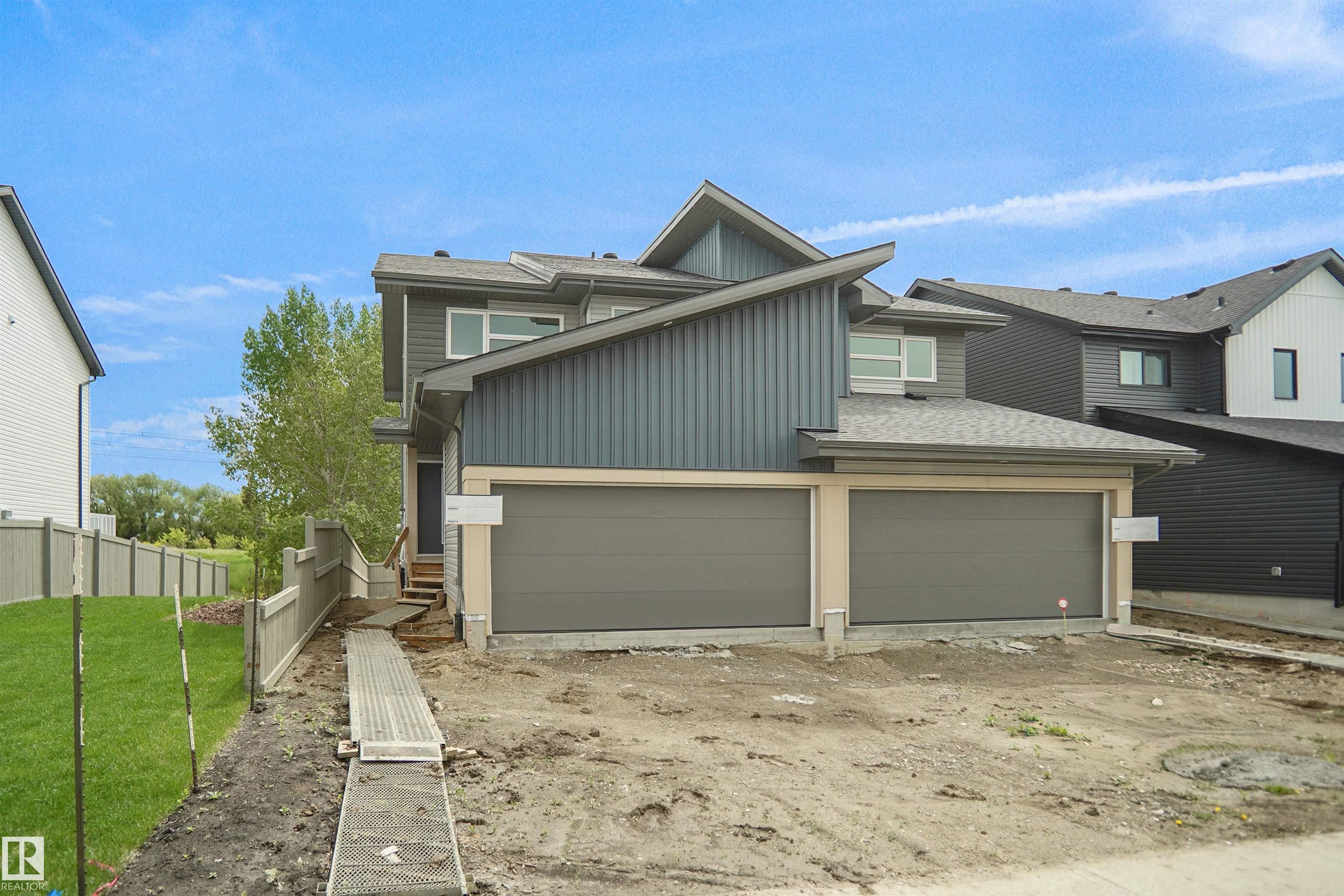 Welcome to the ?Aspire? built by the award-winning builder Pacesetter Homes. This is the perfect place and is perfect for a young couple of a young family. Beautiful parks and green space through out the area of Meadowview. This 2 storey single family attached half duplex offers over 1400+sqft, includes Vinyl plank flooring laid through the open concept main floor. The kitchen has a lot of counter space and a full height tile back splash. Next to the kitchen is a very cozy dining area with tons of natural light, it looks onto the large living room. Carpet throughout the second floor. This floor has a large primary bedroom, a walk-in closet, and a 3 piece ensuite. There is also two very spacious bedrooms and another 4 piece bathroom. Lastly, you will love the double attached garage and the side separate entrance perfect for future basement development. ***Home is under construction the photos shown are of the show home colors and finishing's will vary, should be completed by August 20  2026 ***