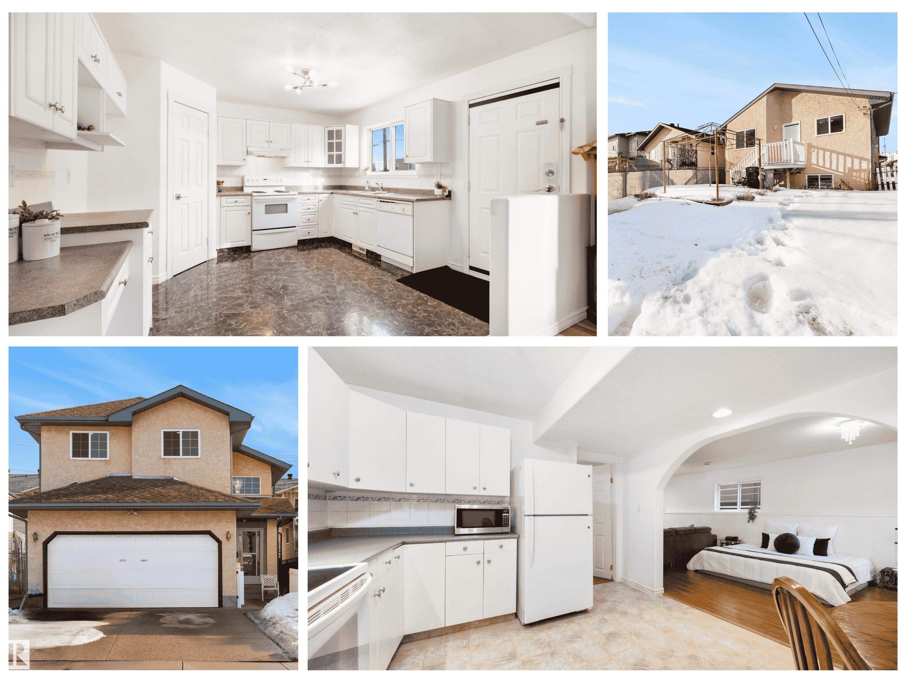 Step into comfort and possibility in this beautifully updated 1,368 sq ft bi-level, completely move-in ready and waiting for its next chapter. With 4 bedrooms and 3 full bathrooms, this home delivers a smart, flexible layout featuring a main floor primary suite perfect for aging in place or multigenerational living, offering ease and everyday comfort. The fully finished basement takes this home to the next level with a family room, fourth bedroom, and second kitchen, creating the ideal setup for family and your guests. Fresh paint, new flooring, modern lighting, and additional updates fill the home with a bright, welcoming feel from top to bottom. Pride of ownership shines through with shingles replaced in 2018, providing added peace of mind. Located just minutes from Yellowhead Trail and 127 Street, you will love the quick access to shopping, schools, and all major conveniences. Whether upsizing, downsizing, or planning ahead, this home delivers space, versatility, and long-term livability.