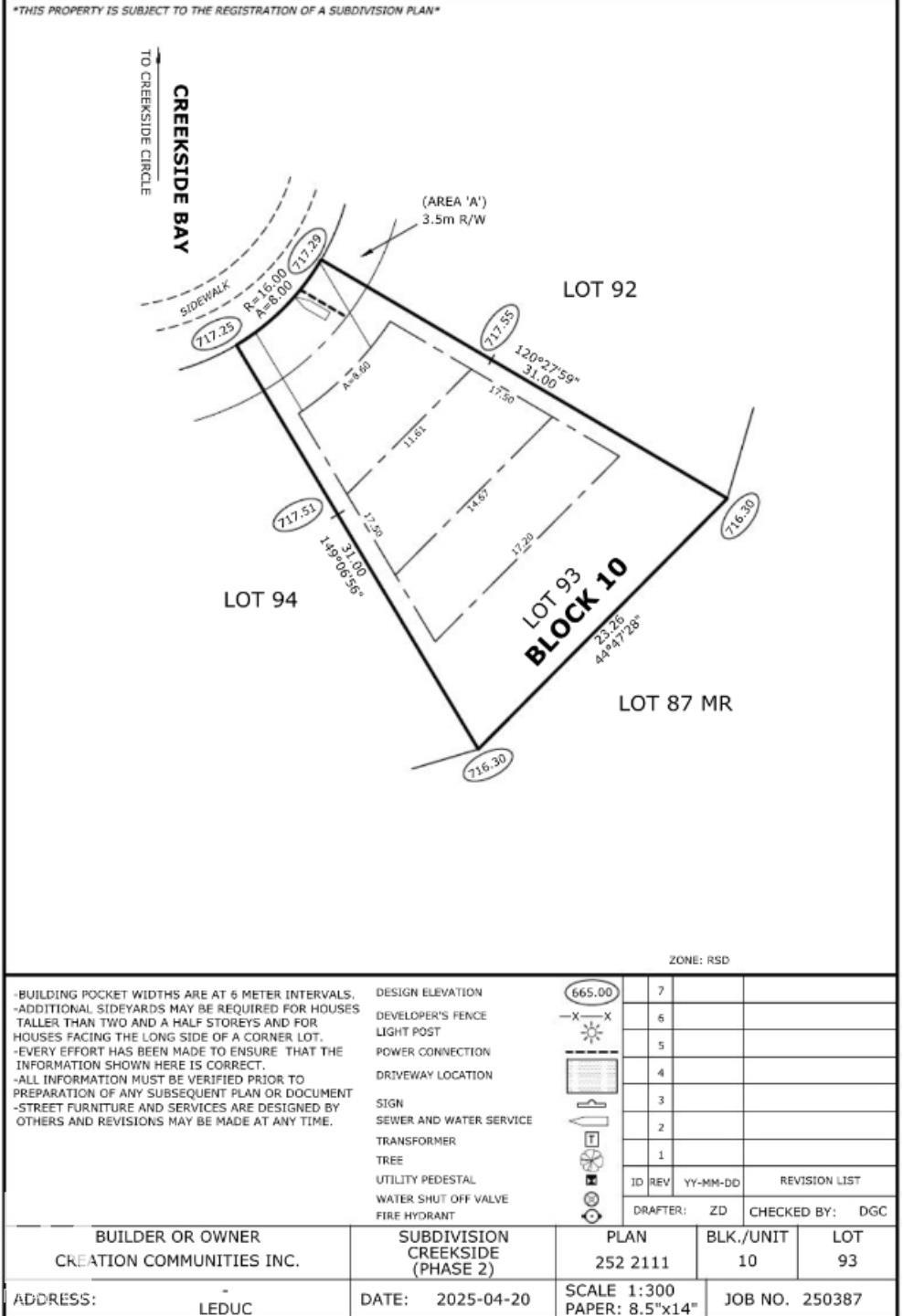 511 Creekside Bay, Creekside, Leduc