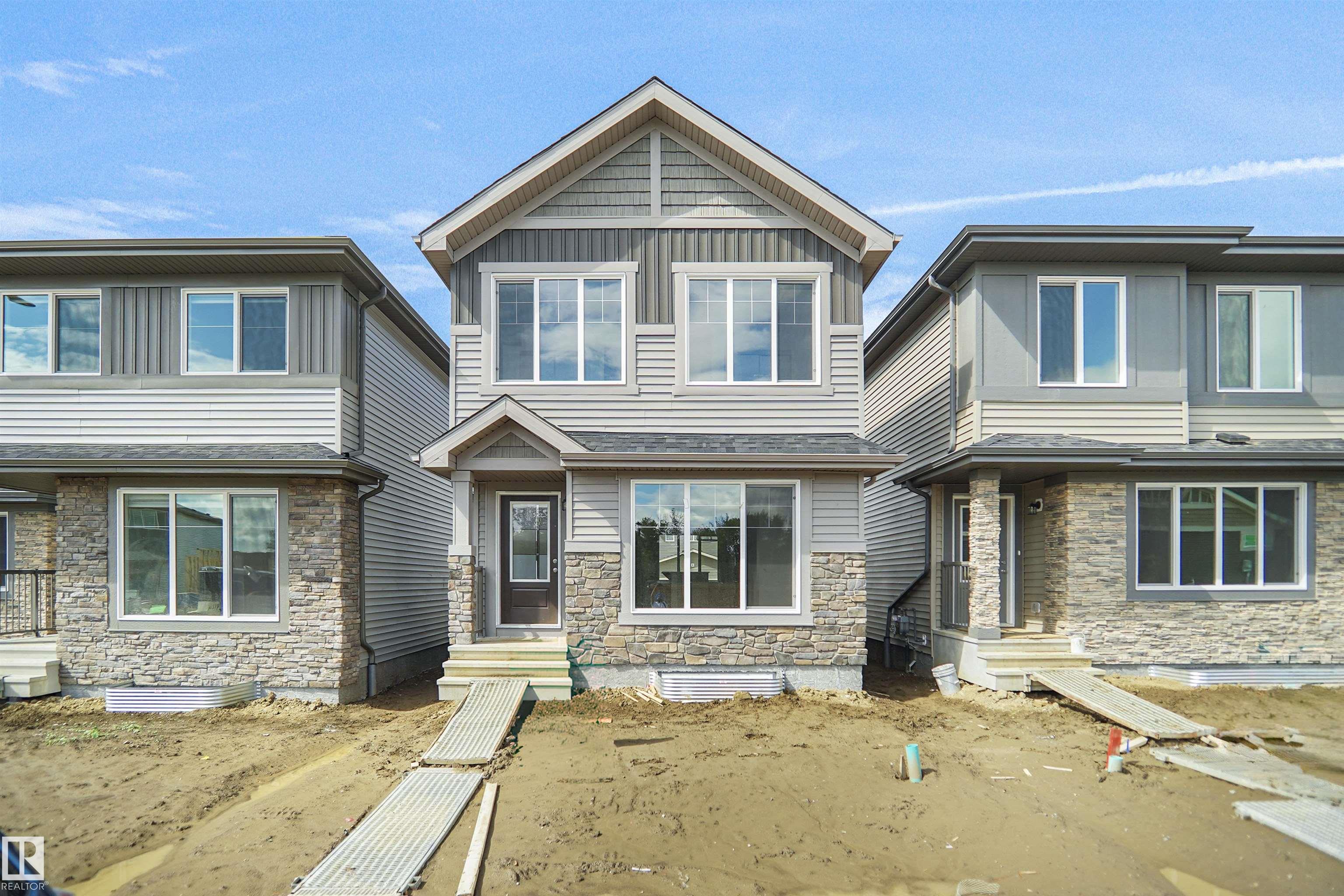 Welcome to the "Dakota" built by the award-winning builder Pacesetter homes and is located in the heart of Stillwater and only steps from the new provincial park. Once you enter the home you are greeted by luxury vinyl plank flooring throughout the great room, kitchen, and the breakfast nook. Your large kitchen features tile back splash, an island a flush eating bar, quartz counter tops and an undermount sink. Just off of the nook tucked away by the rear entry is a 2 piece powder room. Upstairs is the master's retreat with a large walk in closet and a 4-piece en-suite. The second level also include 2 additional bedrooms with a conveniently placed main 4-piece bathroom. This home also comes with a side separate entrance perfect for a future rental suite. Close to all amenities and easy access to the Anthony Henday. *** Under construction and will be complete by September / October 2026  so the photos shown are from the same model that was recently built colors may vary ****