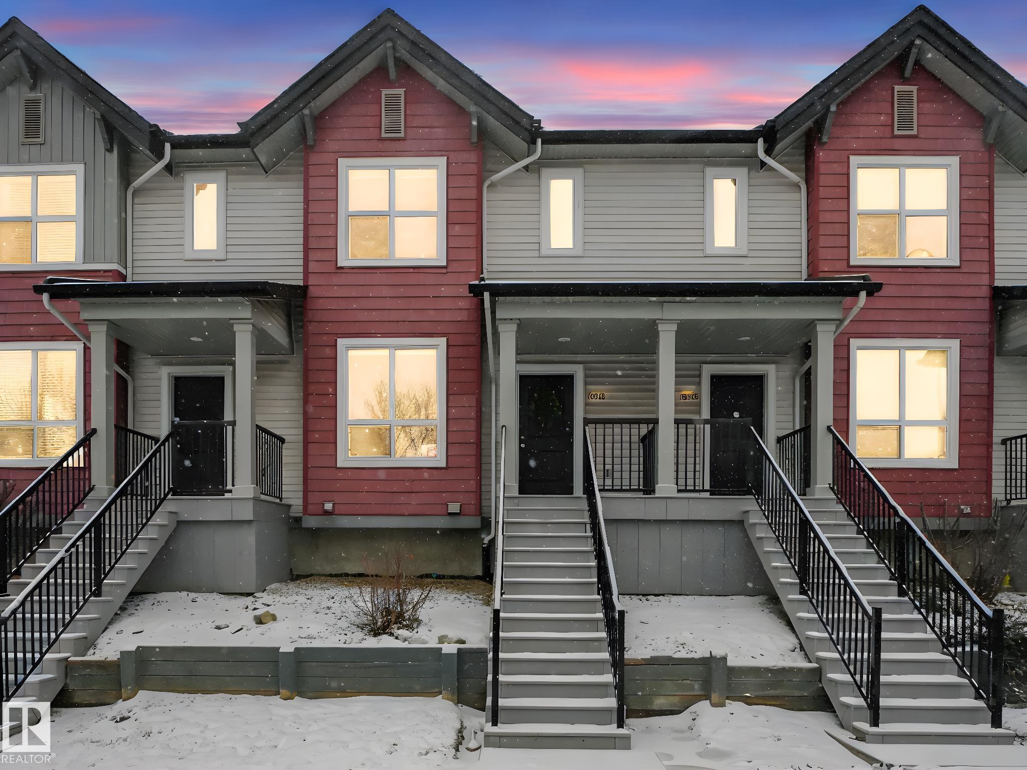 Situated in the quiet complex of Brio in the desirable community of Schonsee, this charming townhouse is perfect as a starter home or investment property. Turn-key, this 1,250 sq. ft. home offers 3 beds, 2 full baths, A/C, and a double attached garage. The spacious main floor features large west-facing windows, filling the living room with natural light, and an open concept layout ideal for family gatherings. The kitchen boasts a large peninsula island, ample counter space, and stainless steel appliances, perfect for culinary enthusiasts. Enjoy summers on your deck with a natural gas hookup for your BBQ. Upstairs, the primary, is generously sized with a walk-in closet & a 3-pce ensuite. 2 additional beds and a 4-pce bath complete this level. The basement includes a large mudroom, laundry & convenient access to the double garage. Enjoy the convenience of being within walking distance to shopping, Schonsee Lake, & Playground. This townhouse blends comfort, style, and location effortlessly.