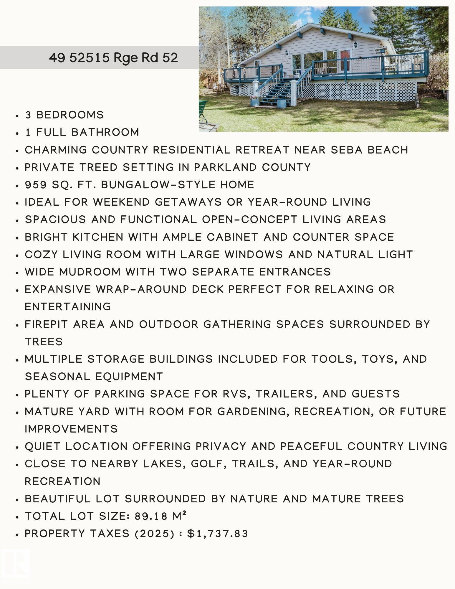 49 - 52515 Rge Road 52, Sundance Meadows, Rural Parkland County