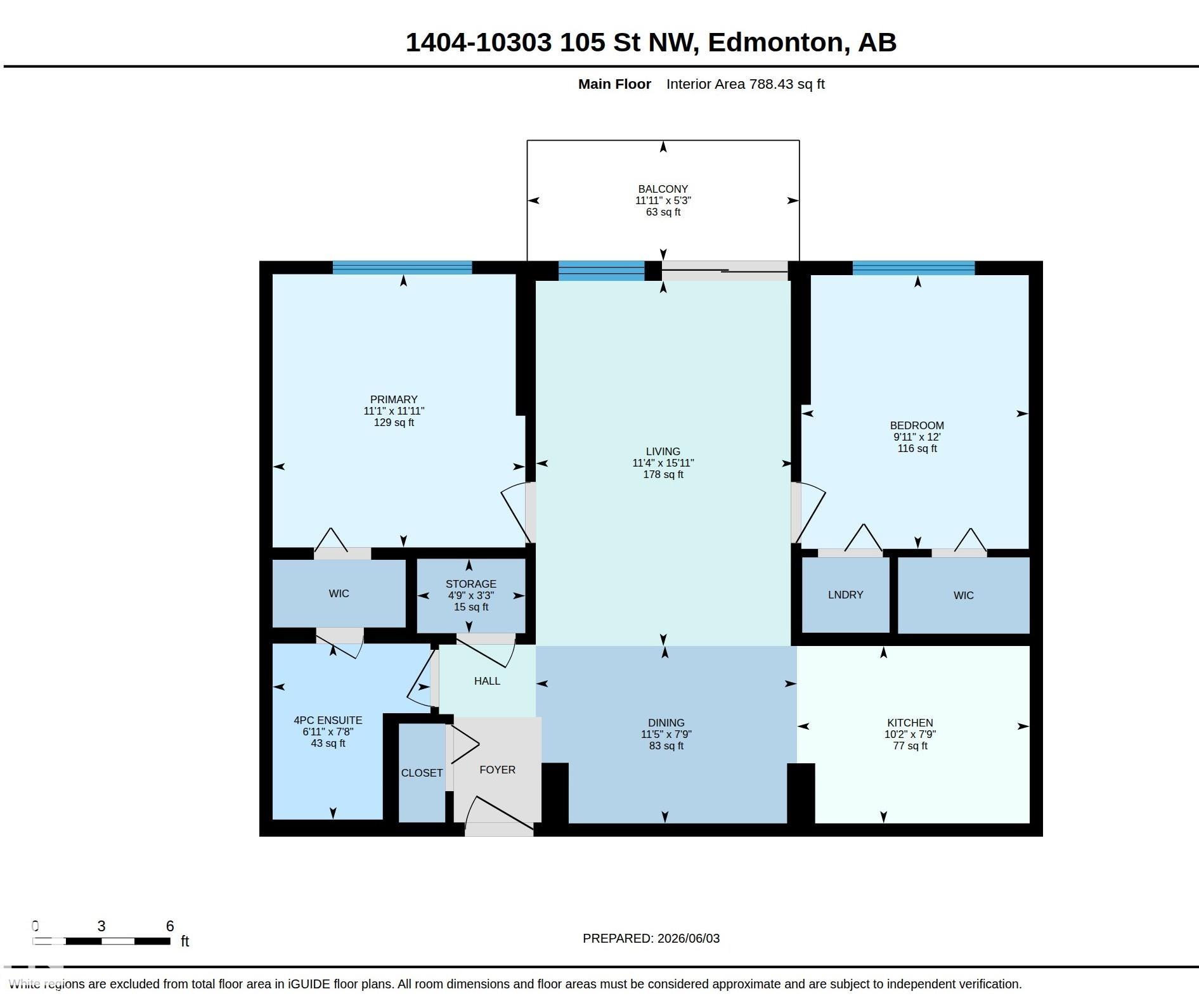 1404 - 10303 105 Street NW, Downtown, Edmonton