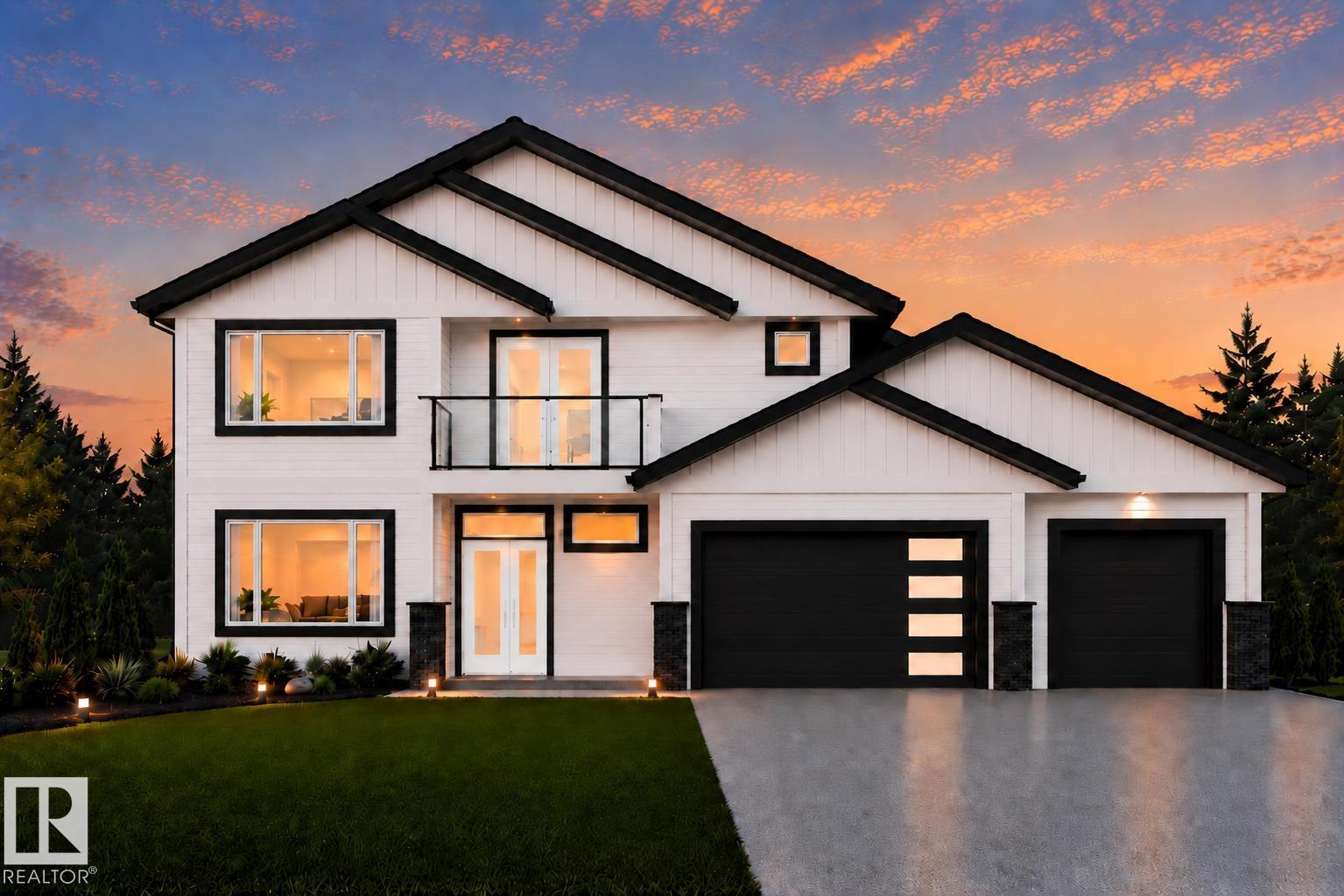 Welcome to Waters Edge at Lac Ste. Anne! This stunning custom bungalow with a second-floor bonus retreat offers over 2,400 sq. ft. of thoughtfully designed living space with 3 bedrooms, 2.5 bathrooms, and panoramic lake views. The open-concept layout is perfect for entertaining, while the upper sun deck provides the ideal place to enjoy spectacular sunsets. The massive heated triple attached garage offers plenty of room for vehicles and toys, while the heated crawl space provides exceptional storage. Additional features include central A/C and a natural gas BBQ hookup. Residents enjoy exclusive access to a private marina and pier, heated outdoor pool, clubhouse, fitness centre, playground, beachfront park, and optional RV storage. Discover a lifestyle where every day feels like a getaway, with endless opportunities to relax, explore, and enjoy the lake just minutes from the city. AI rendering.