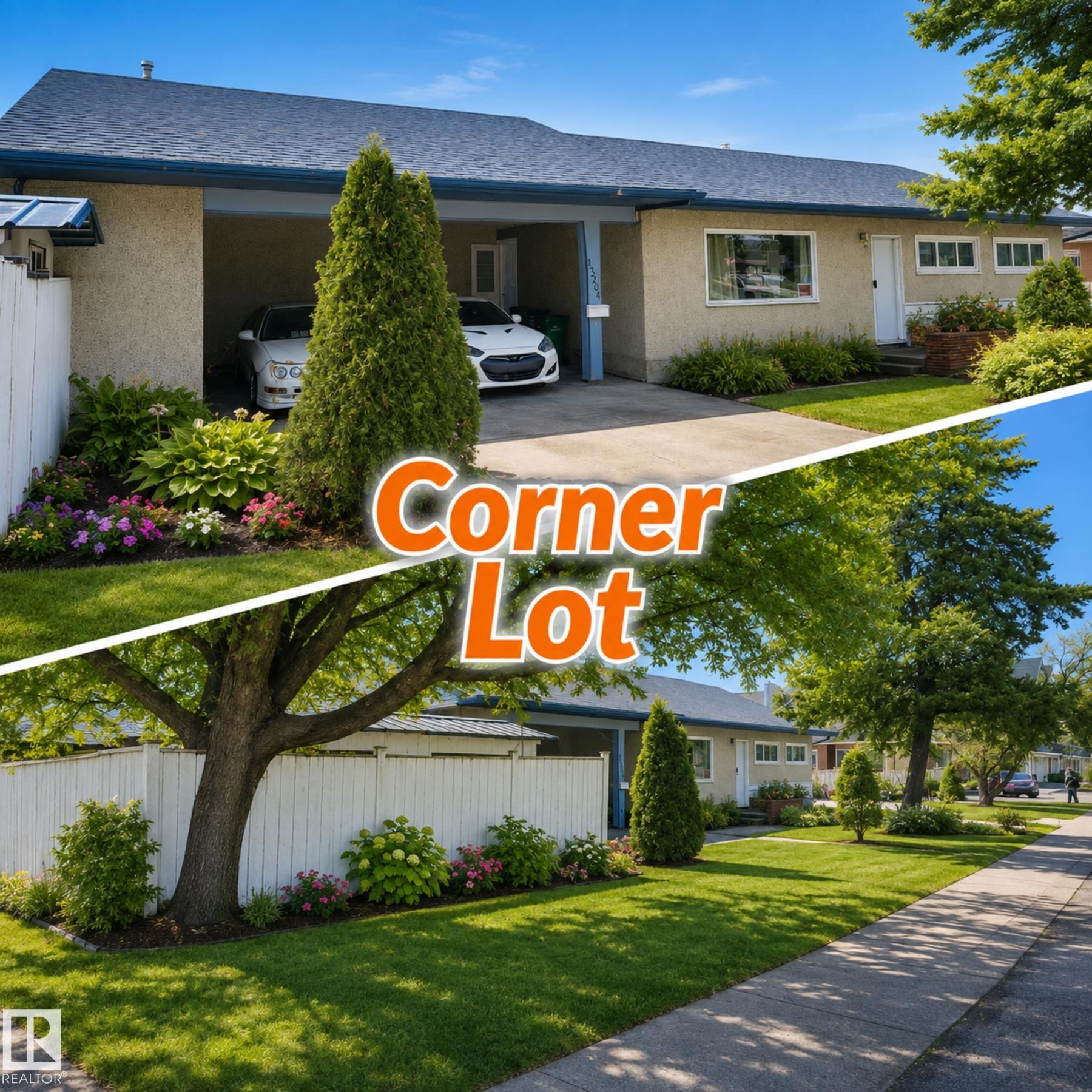 Priced to Sell! Bungalow at a great price on a prime corner lot! Excellent opportunity for a redevelopment project or future day home / group home with perfect ofice space or for first-time buyers or investors, offering strong value today and future infill potential down the road. This home features 3 bedrooms and 2 bathrooms, a large eat-in kitchen, good-sized bedrooms, a cozy living room, and a spacious family room. The corner lot provides extra space and flexibility, with a double attached carport that could be converted into a full garage. The partial basement includes a 3-piece bathroom, laundry area, and extra room ideal for storage or office use. The home also features a newer roof, adding peace of mind for owners and investors alike. A fantastic opportunity to own a solid property with long-term upside at an affordable price.