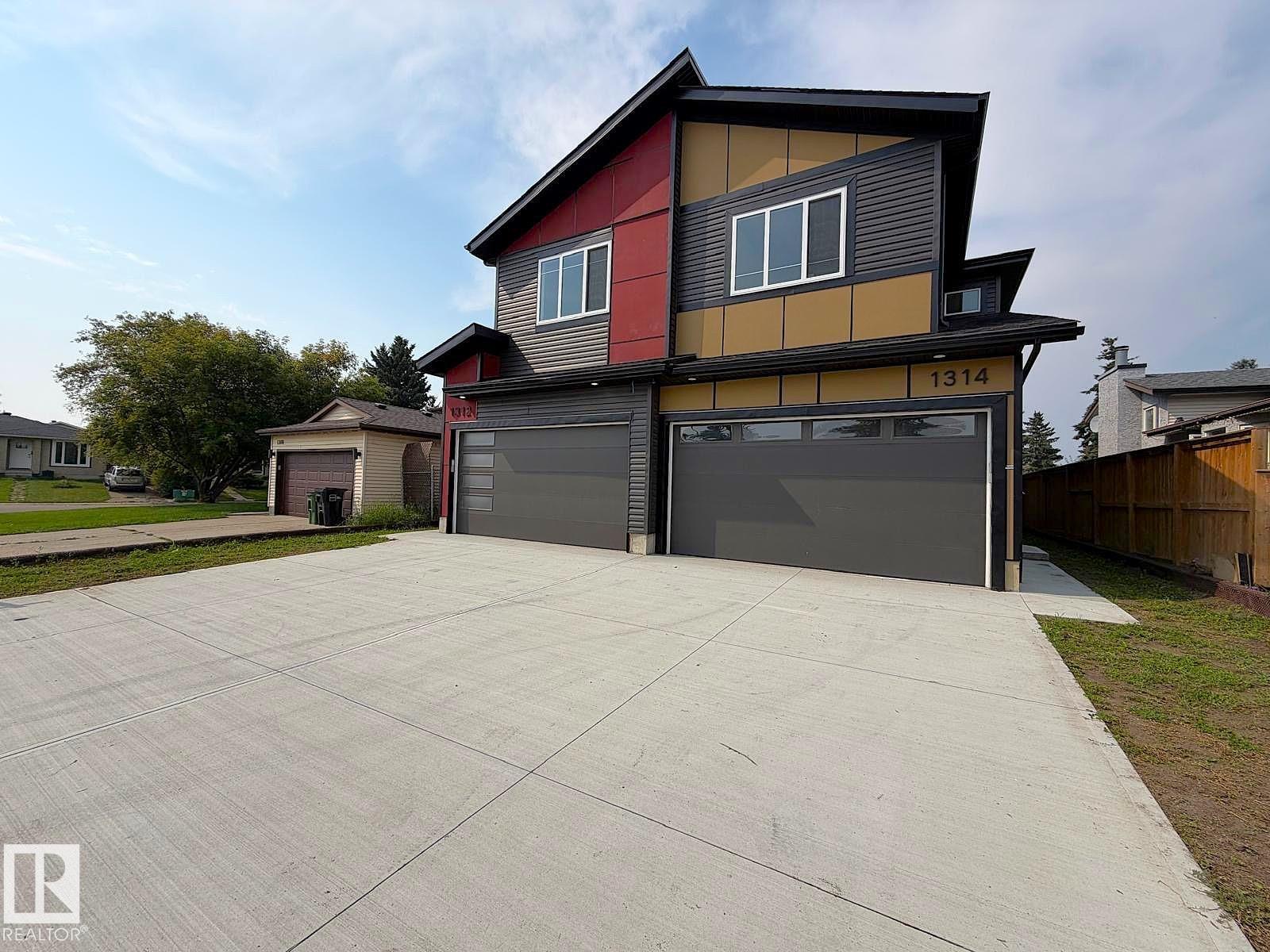 Stunning two-story duplex with LEGAL SECONDARY SUITE in the mature, family-friendly community of Crawford Plains, close to schools, parks, shopping, and transit. Offering approx. 2,400 sq. ft. on 3 levels, this property features 5 bedrooms and 3.5 bathrooms?ideal for investors or multi-generational living. The main floor includes a bright living room with an electric fireplace, access to a sun deck, and a stylish European-inspired kitchen with quartz countertops, ample cabinetry, and a spacious dining area. Upstairs offers a primary bedroom with an ensuite and a walk-in closet, two additional bedrooms, a bonus room, a full bath, and a laundry with a sink. The legal basement suite with a separate entrance features 2 bedrooms, a kitchen, a living area, a full bath, and its own laundry, providing excellent rental income potential. Modern exterior with vinyl & smart board siding, double attached garage, and an impressive 8? front door with sidelights complete this fantastic opportunity. A Super 10! Hurry!