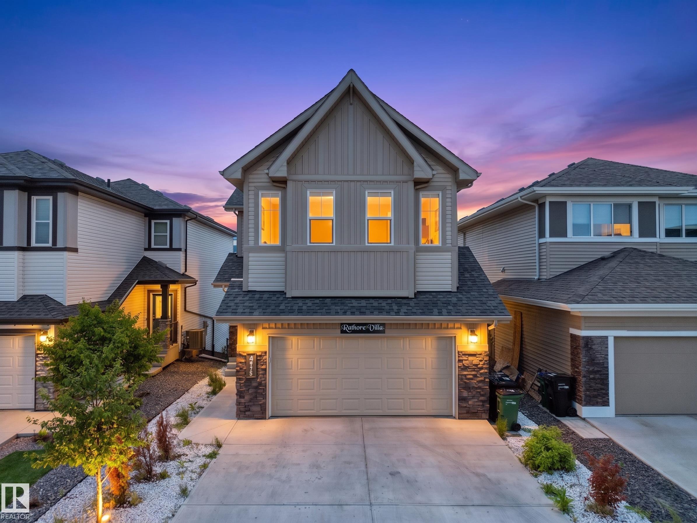 Beautiful walkout 2-storey in the highly sought-after community of Cy Becker, North Edmonton. This family home is perfectly positioned backing onto a peaceful pond with no rear neighbors. Offering close to 3,000 sq ft of bright, open living space, this home features a stylish kitchen with ample cabinetry and a walkthrough pantry, plus a sun-filled living and dining area with stunning pond views and access to a sunny deck. The main floor includes a versatile den and a spacious mudroom. Upstairs you’ll find 4 generous bedrooms, a large bonus room, and a luxurious primary suite with a 5-piece spa ensuite. The fully finished walkout basement adds a rec room, bedroom, full bath, and storage. Close to schools, parks, shopping, and with quick access to Anthony Henday. A rare walkout opportunity in Cy Becker—don’t miss it!