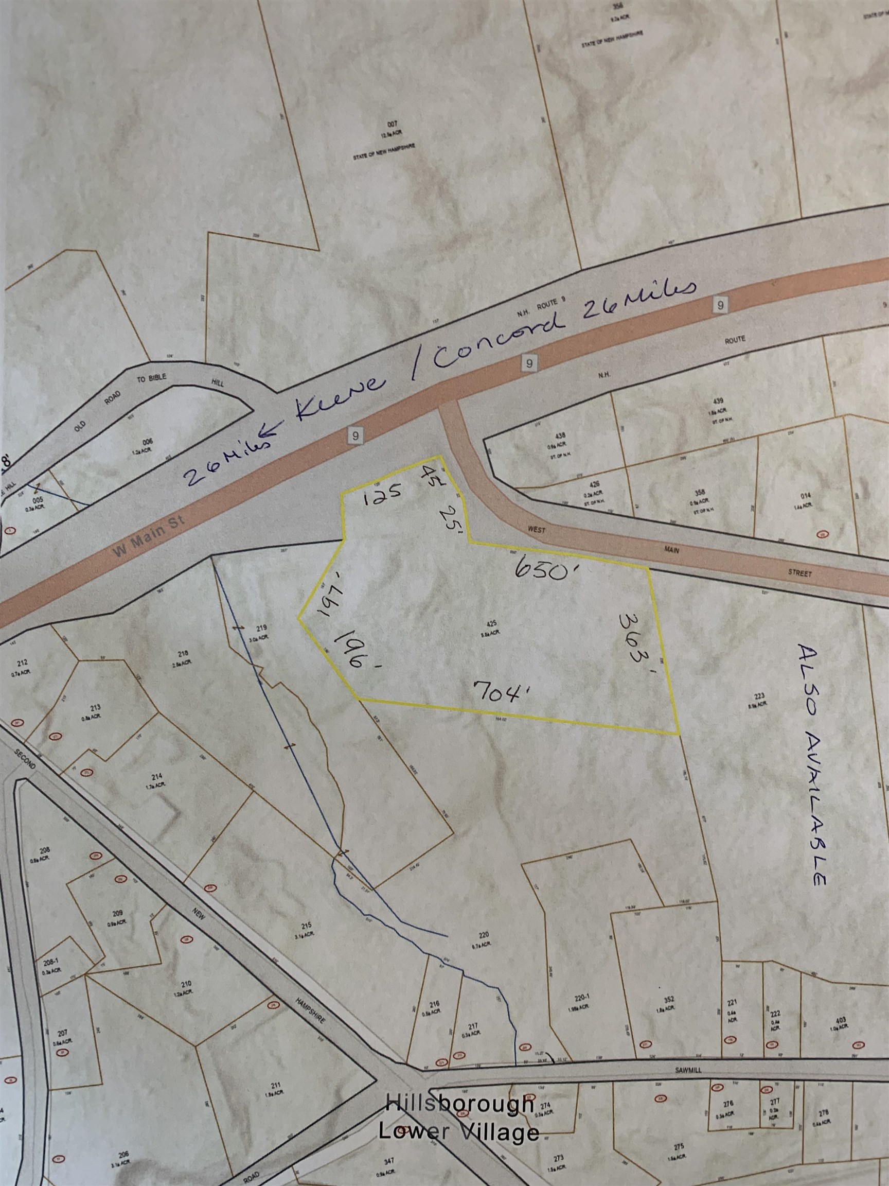 Hillsborough NH&nbsp;Land for sale $$190,000 | 6.51 Acres  | Price Per Acre $0 