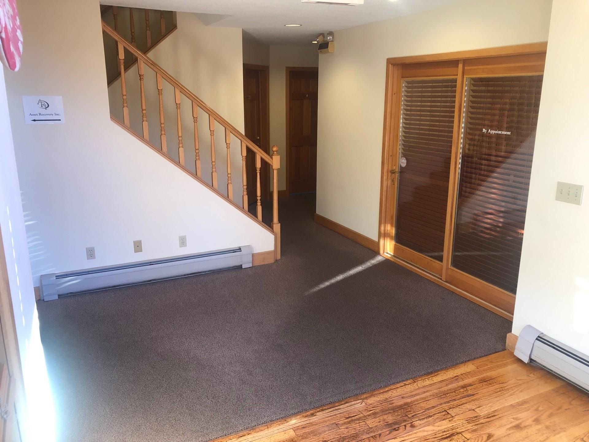 Interior of Main Entry facing Suites 6 & 7 entry doors