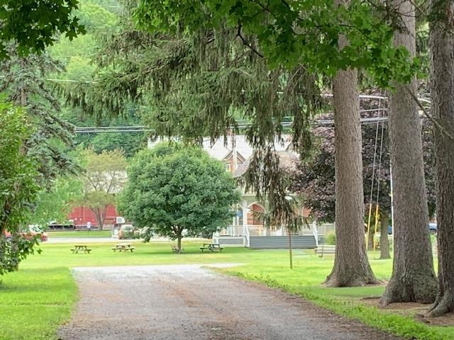Driveway is opposite the Village Green