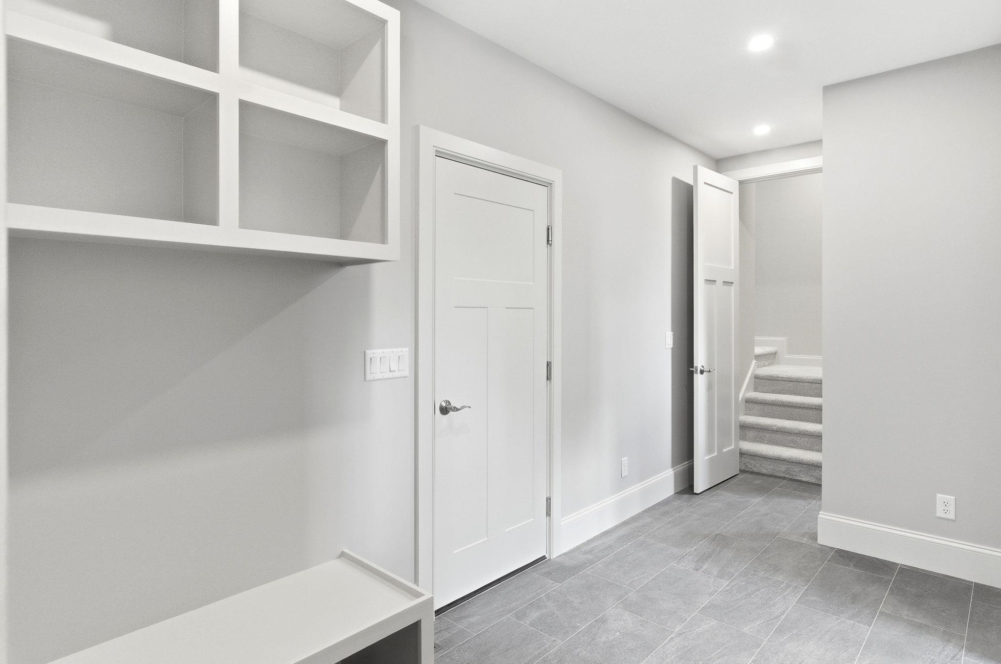 Mudroom Connects Garage to the Kitchen