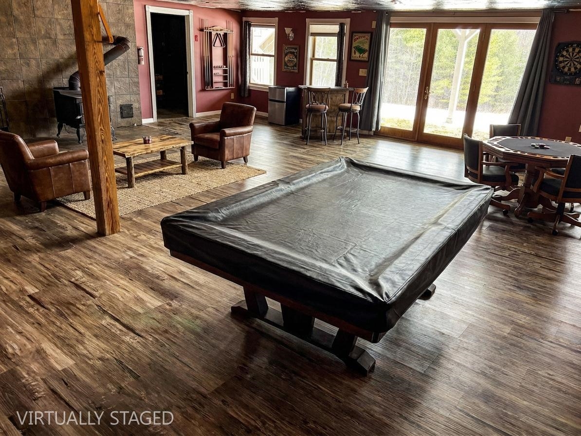 game room - virtually staged