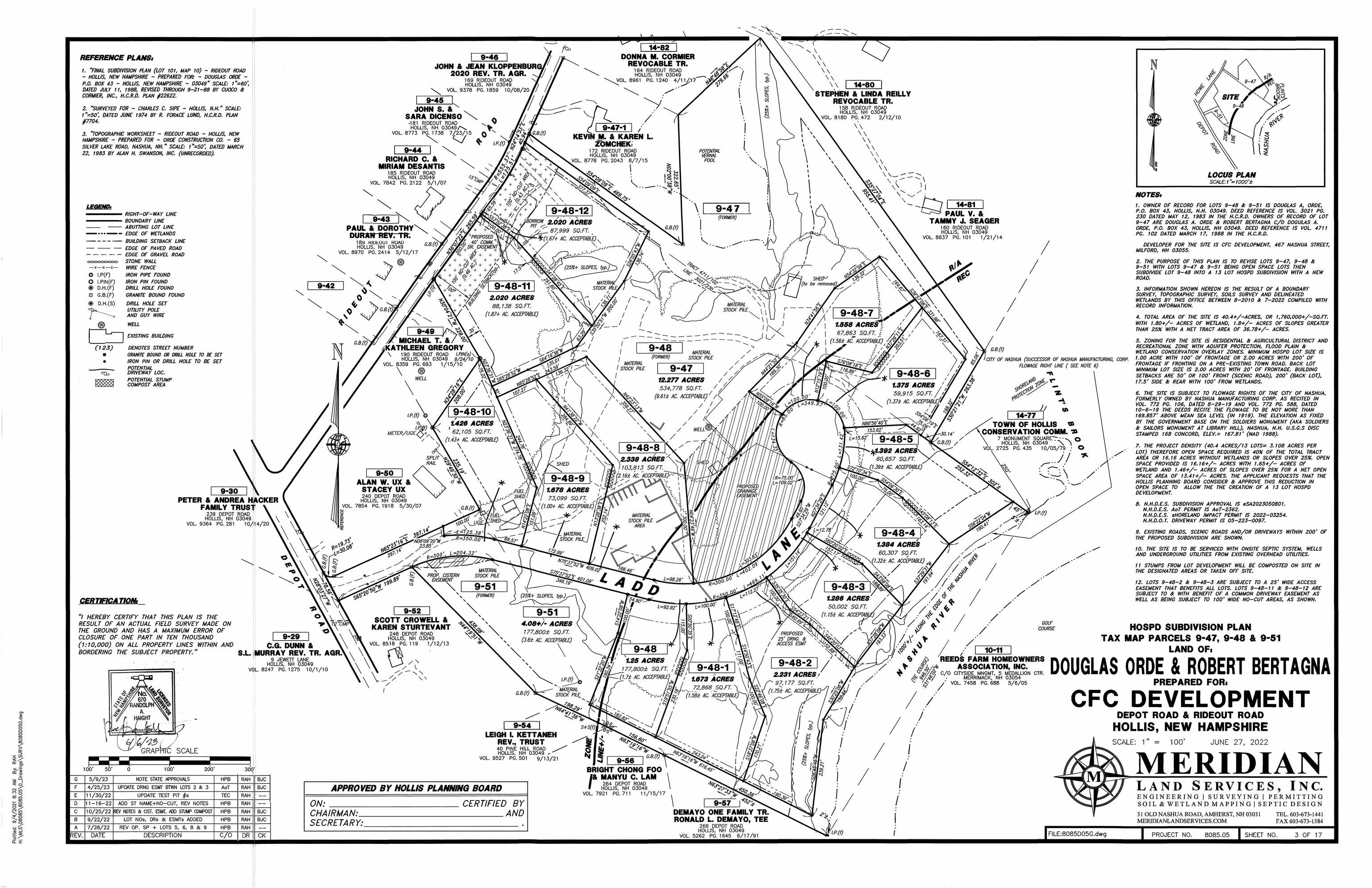 Hollis NH&nbsp;Land for sale $$425,000 | 2.34 Acres  | Price Per Acre $0  | Total Lots 13