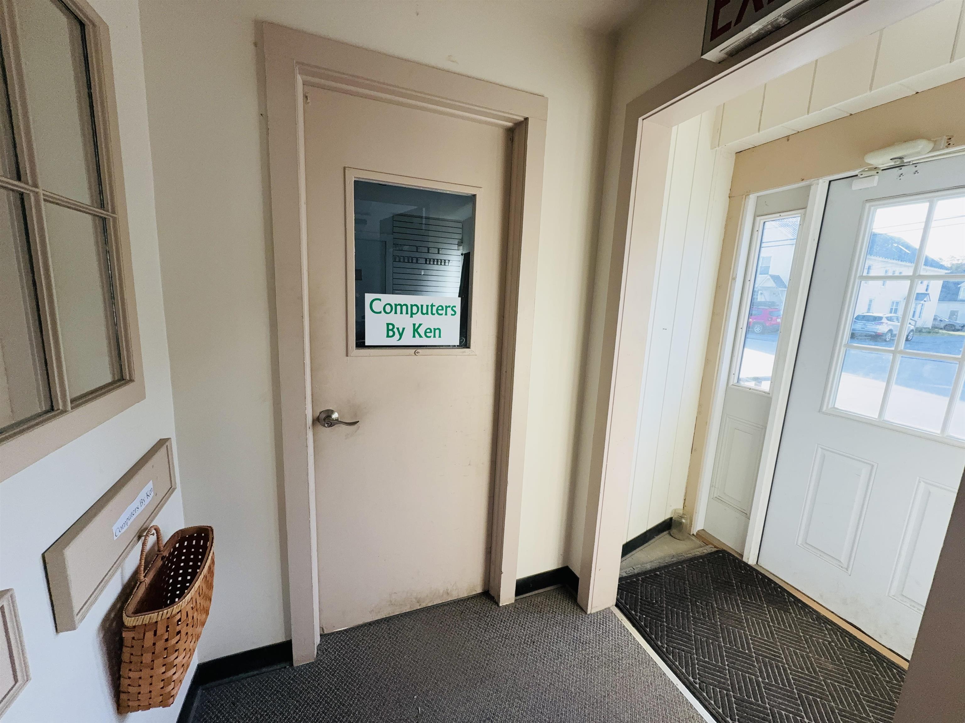 Computer shop entrance